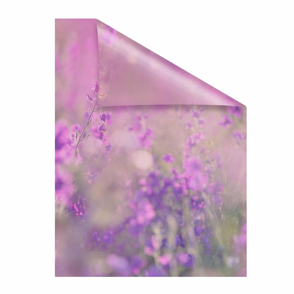 LICHTBLICK ORIGINAL Fensterfolie »Blumenwiese«, 1 St., blickdicht, strukturiertKlebepunkte