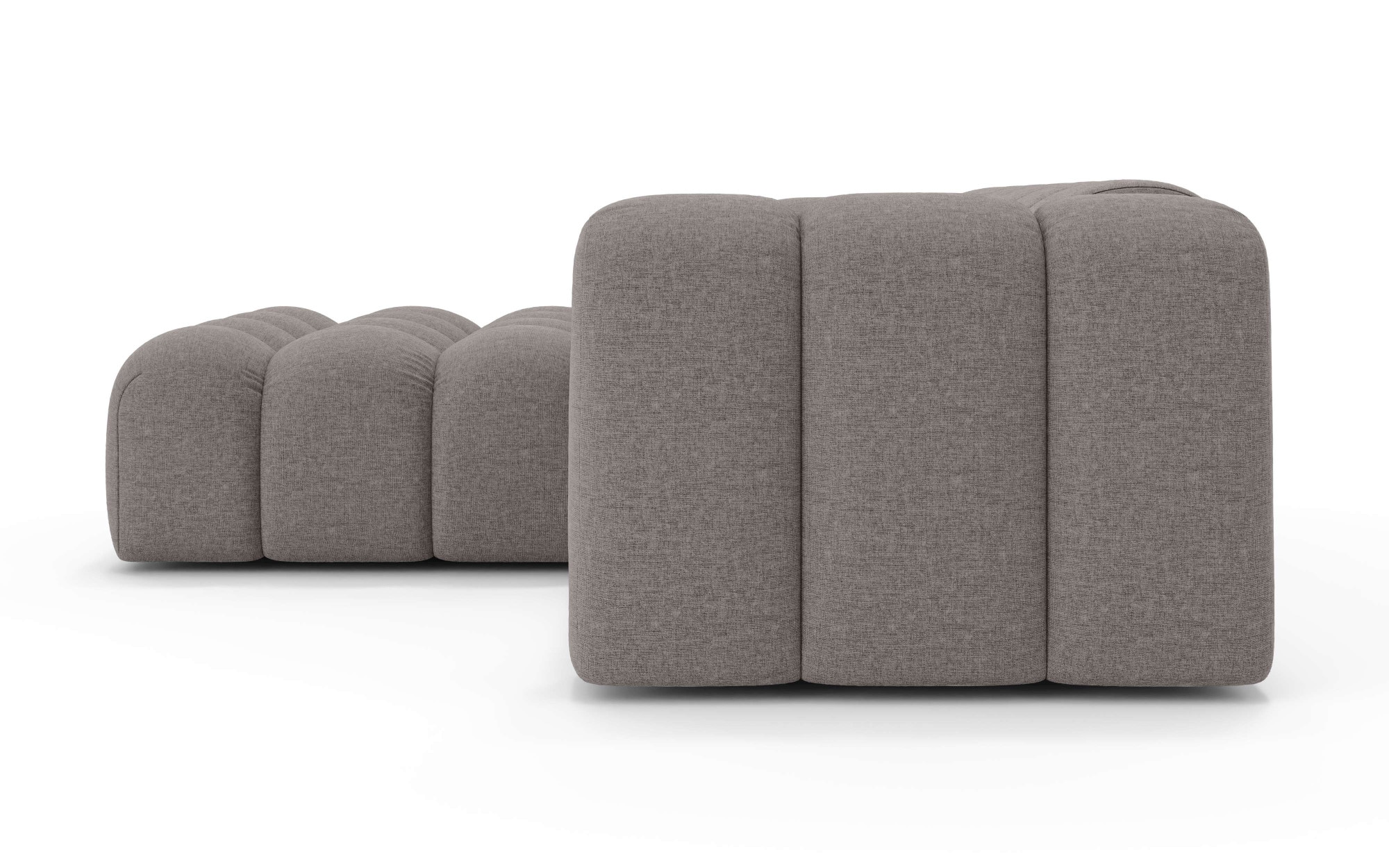 OTTO home Ecksofa »KALLIE Design-Sofa mit Wellenunterfederung, Bubble-Optik, 248/186/72cm« moderne Steppung, hoher Sitzkomfort und modernes Design