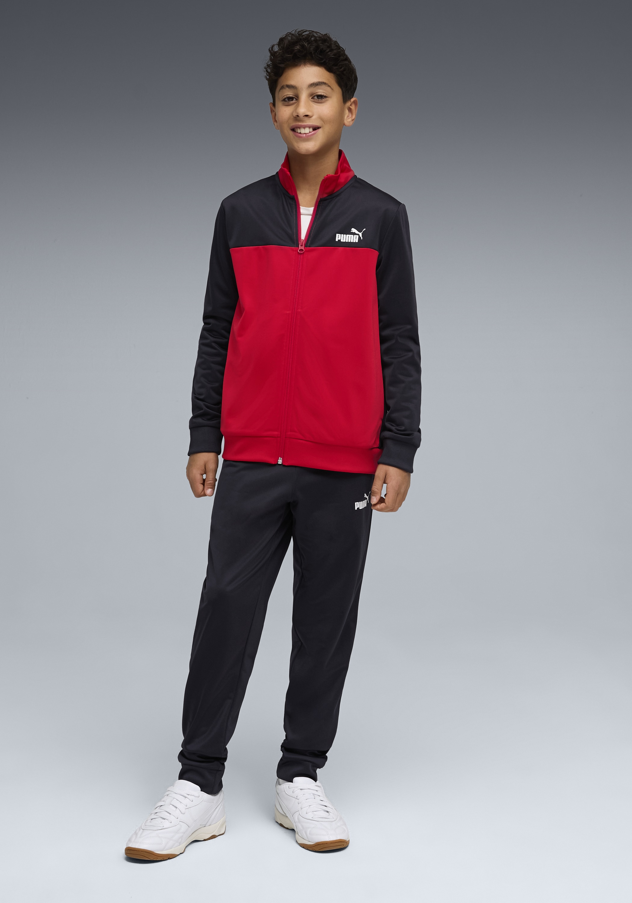 PUMA Trainingsanzug »POLY COLORBLOCK SUIT B« 2 tlg. ohne Kapuze