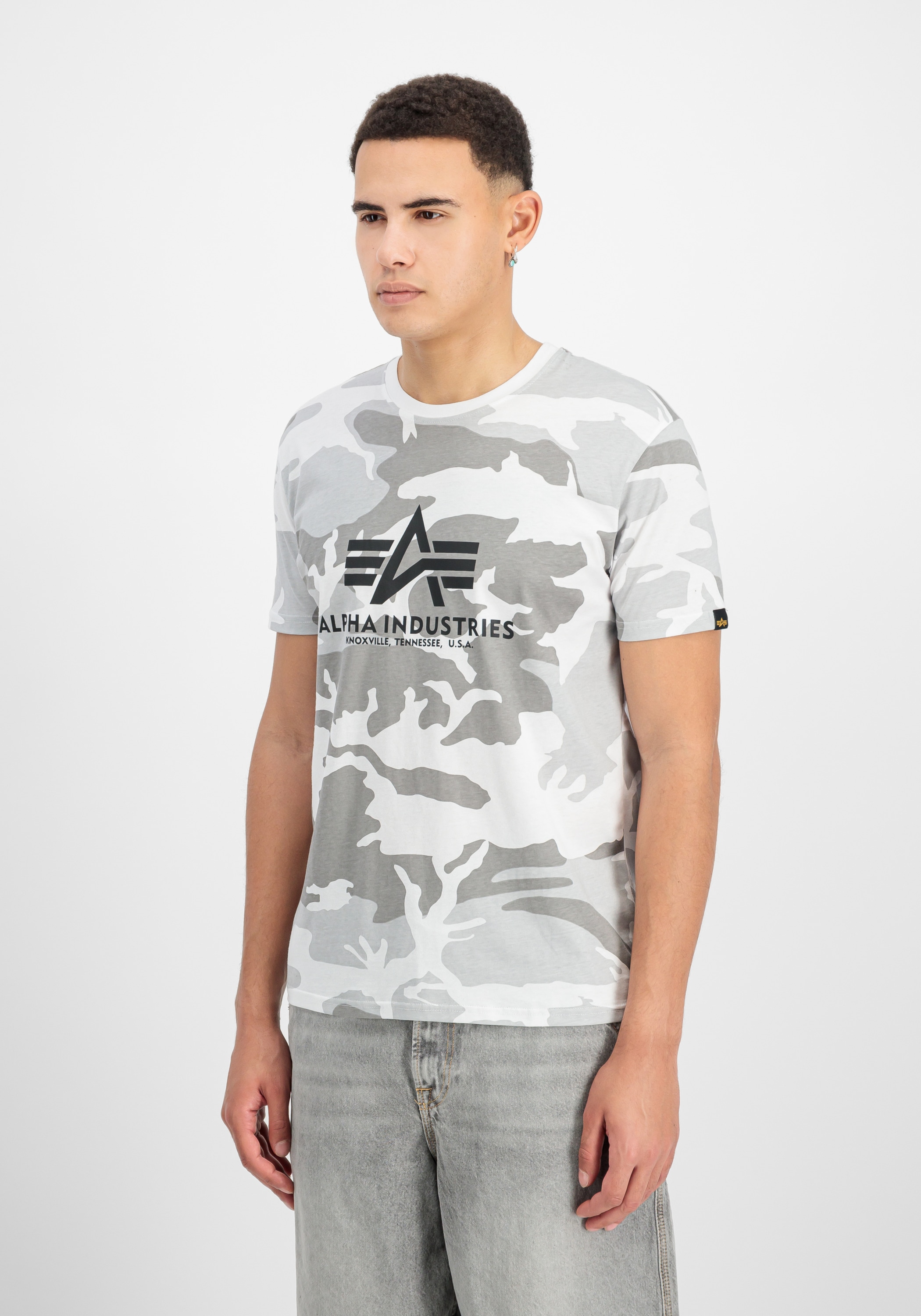 Alpha Industries T-Shirt »Alpha Industries Men - T-Shirts Basic T-Shirt BL Camo«