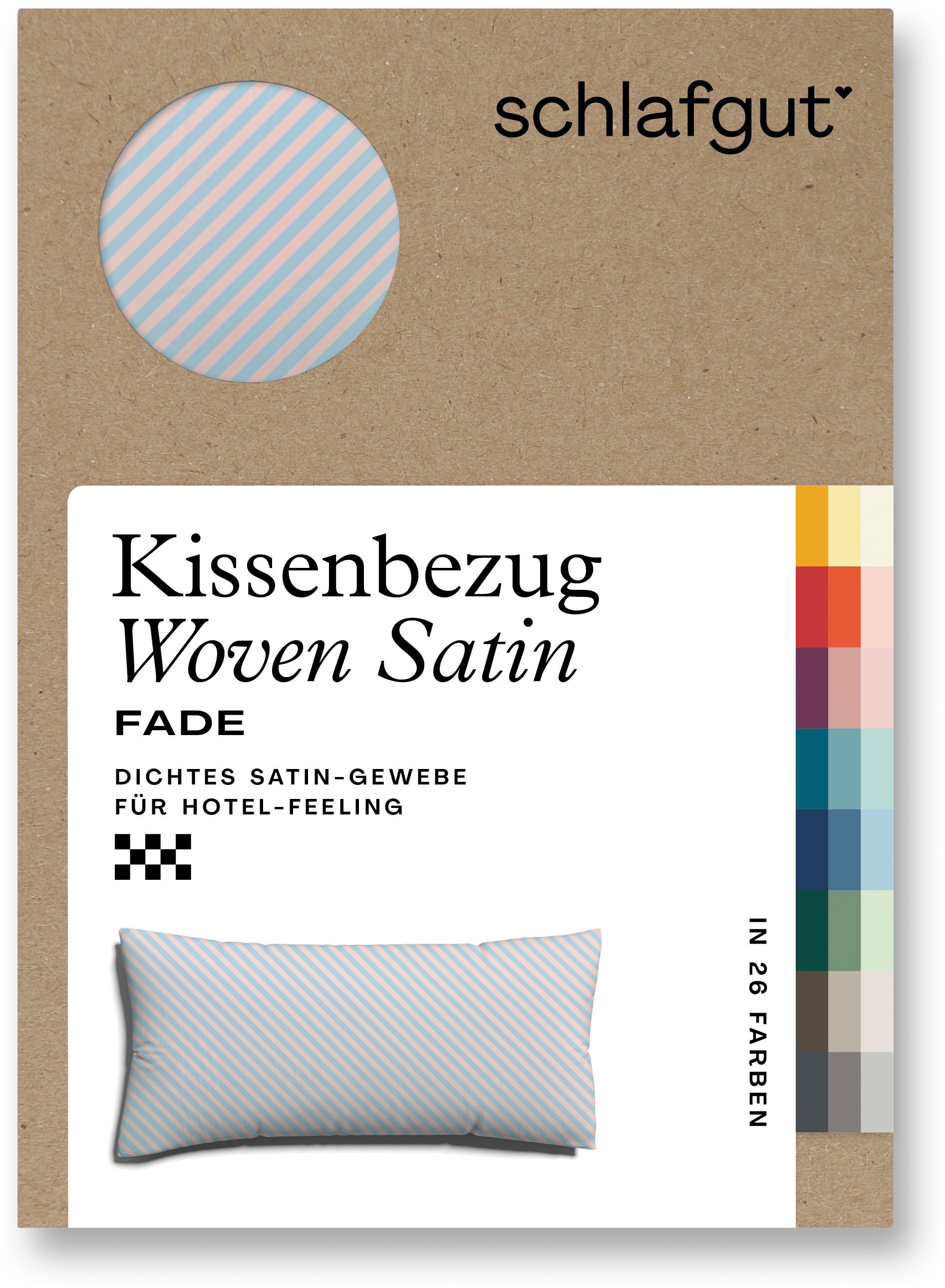 Schlafgut Kissenbezug »Woven Satin Fade«, (1 St.), mit Farbverlauf