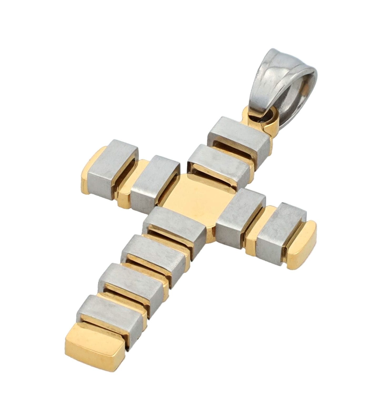 Adelia´s Kreuzanhänger »Unisex Anhänger ¿ Kreuz Kreuzanhänger aus Edelstahl«