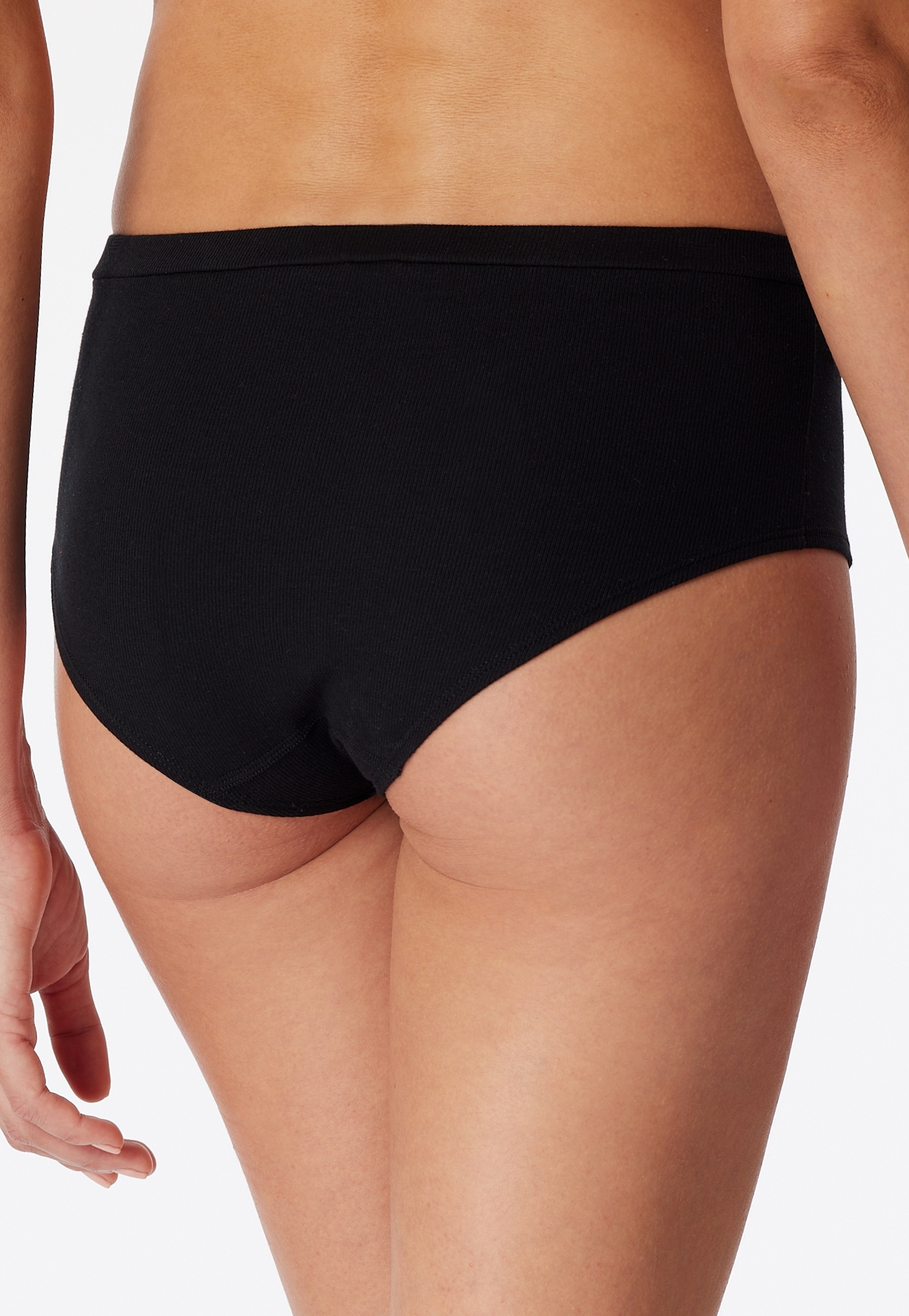 Schiesser Panty »Pure Rib«, moderne Schnittform, Doppelripp-Qualität, Weiches Bein- und Bundgummi