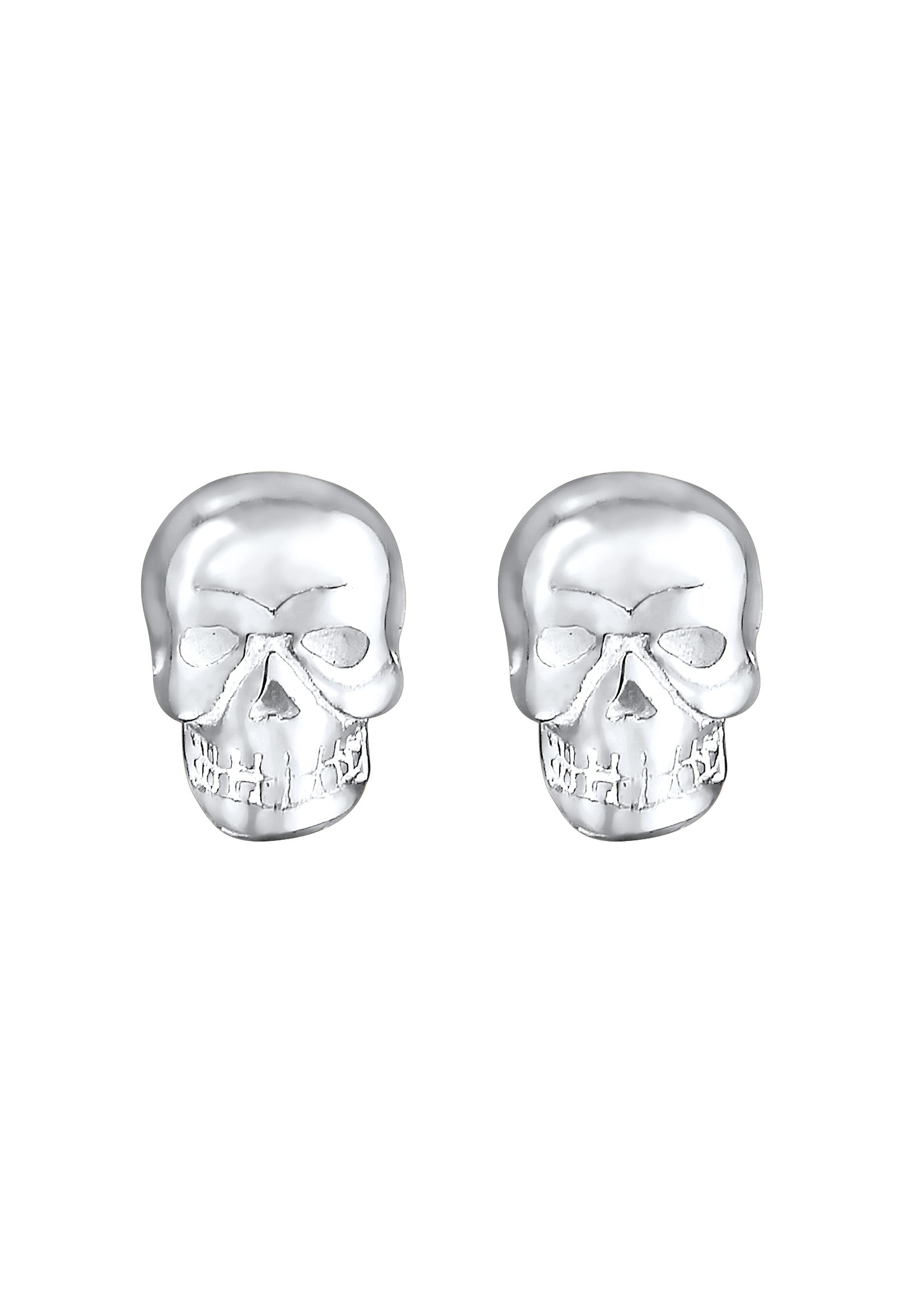 Elli Paar Ohrstecker »Ohrringe Totenkopf Rock Gothic Trend 925 Silber«