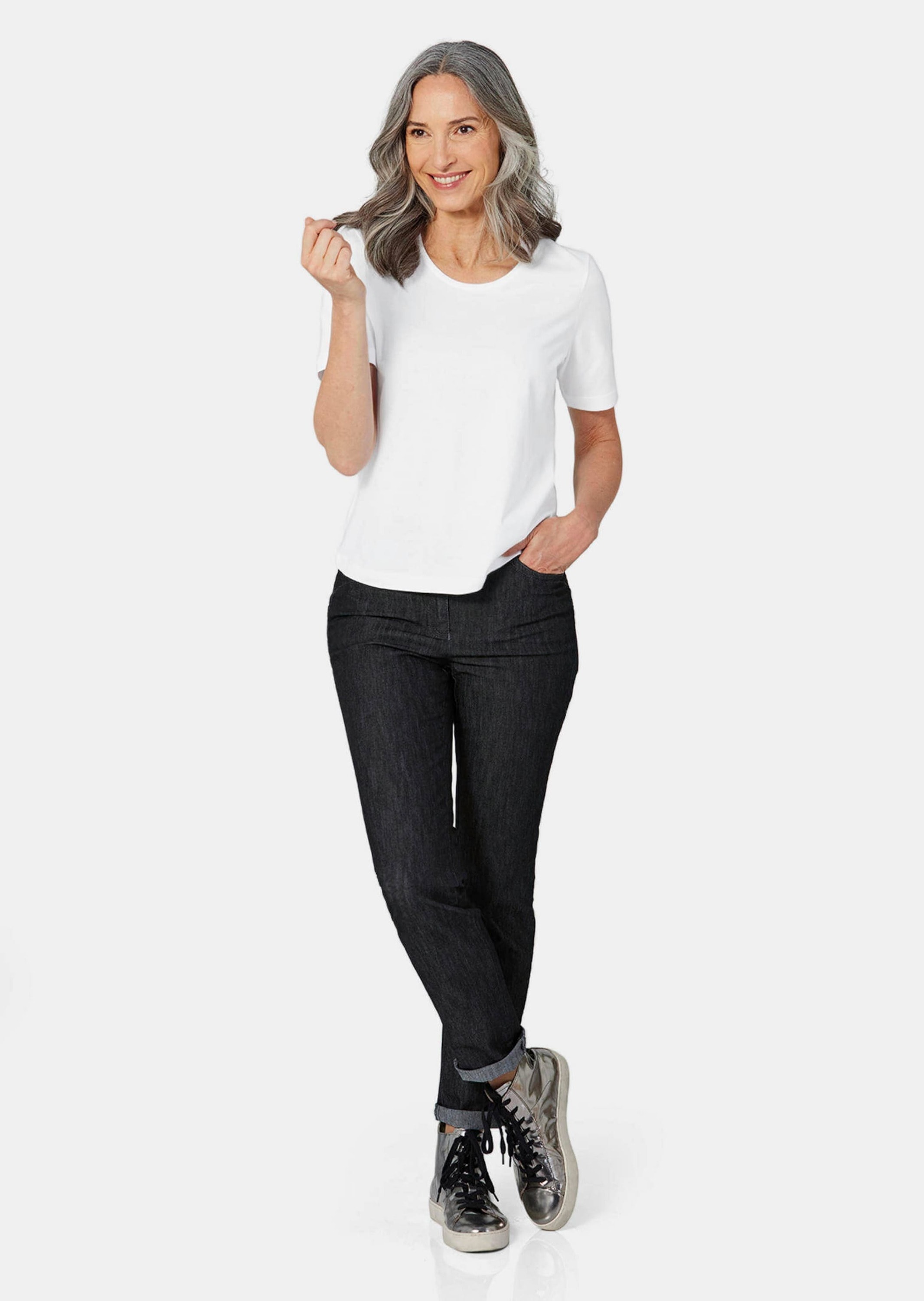 GOLDNER Kurzarmshirt »T-Shirt im 3er-Pack« keine/nicht relevant