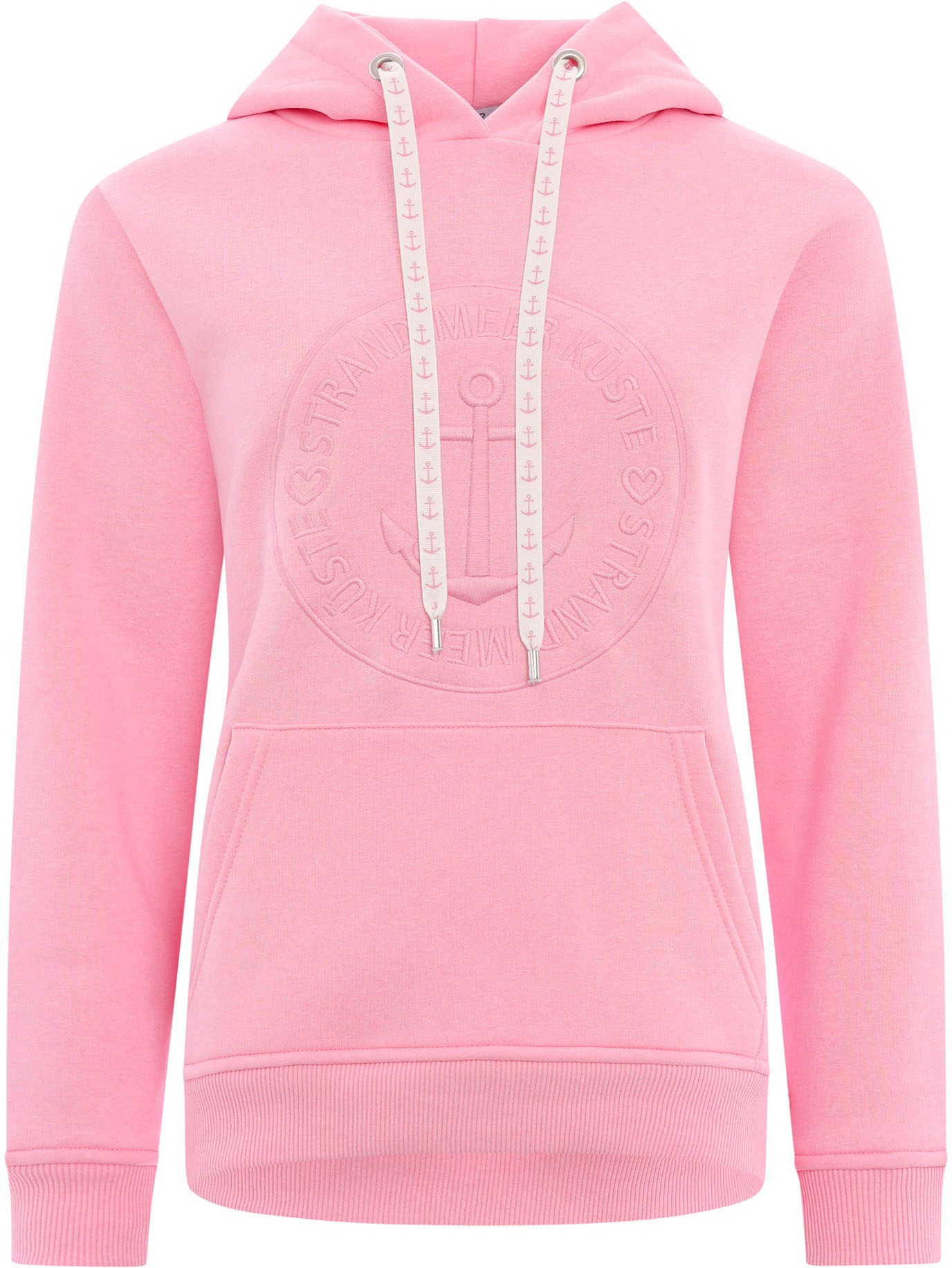Zwillingsherz Hoodie »Strand Meer Küste«, mit Kapuze und gleichfarbig gesticktem Ankermotiv
