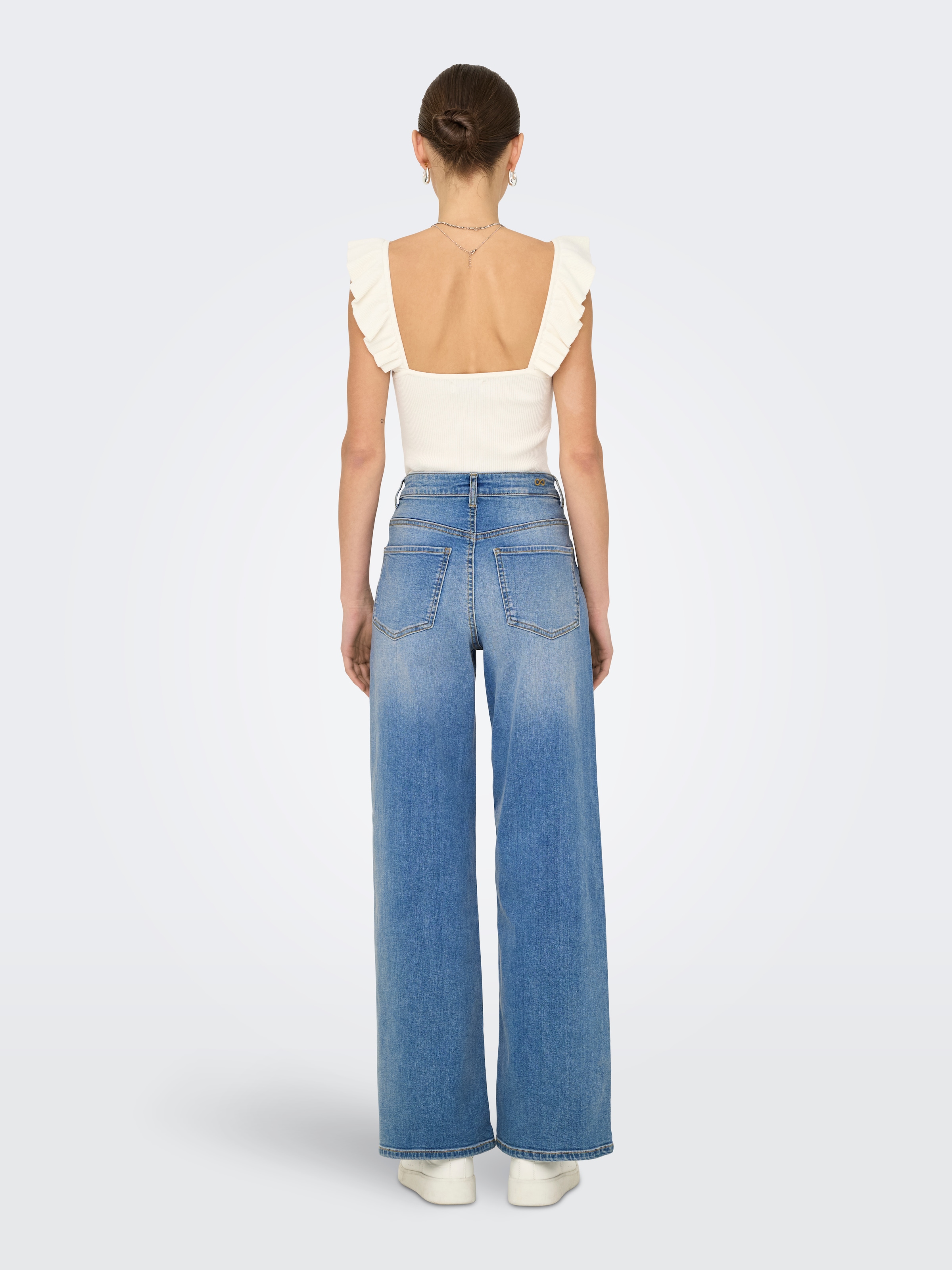 JDY High-waist-Jeans »JDYFELINA-FINA HW WIDE MED BLUE DNM NOOS«