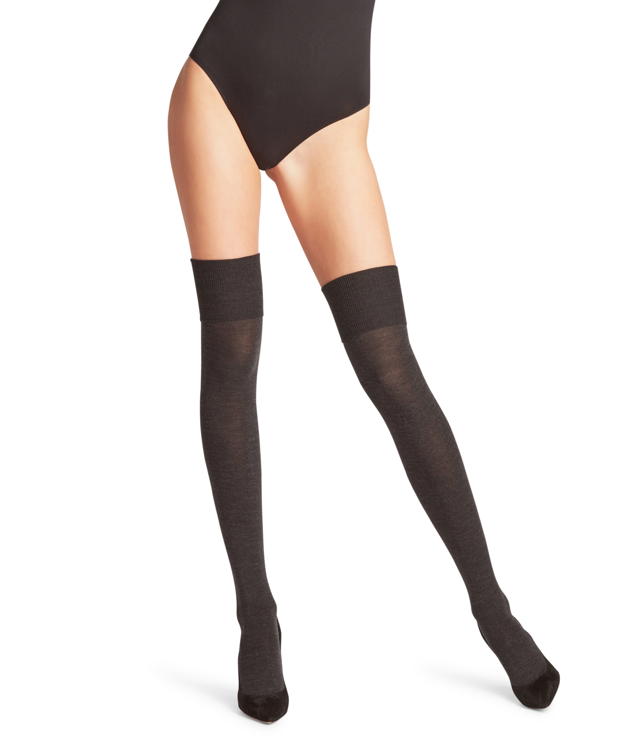 FALKE Overknees »Softmerino« mit Merinowolle außen, feuchtigkeitsregulierend, atmungsaktiv