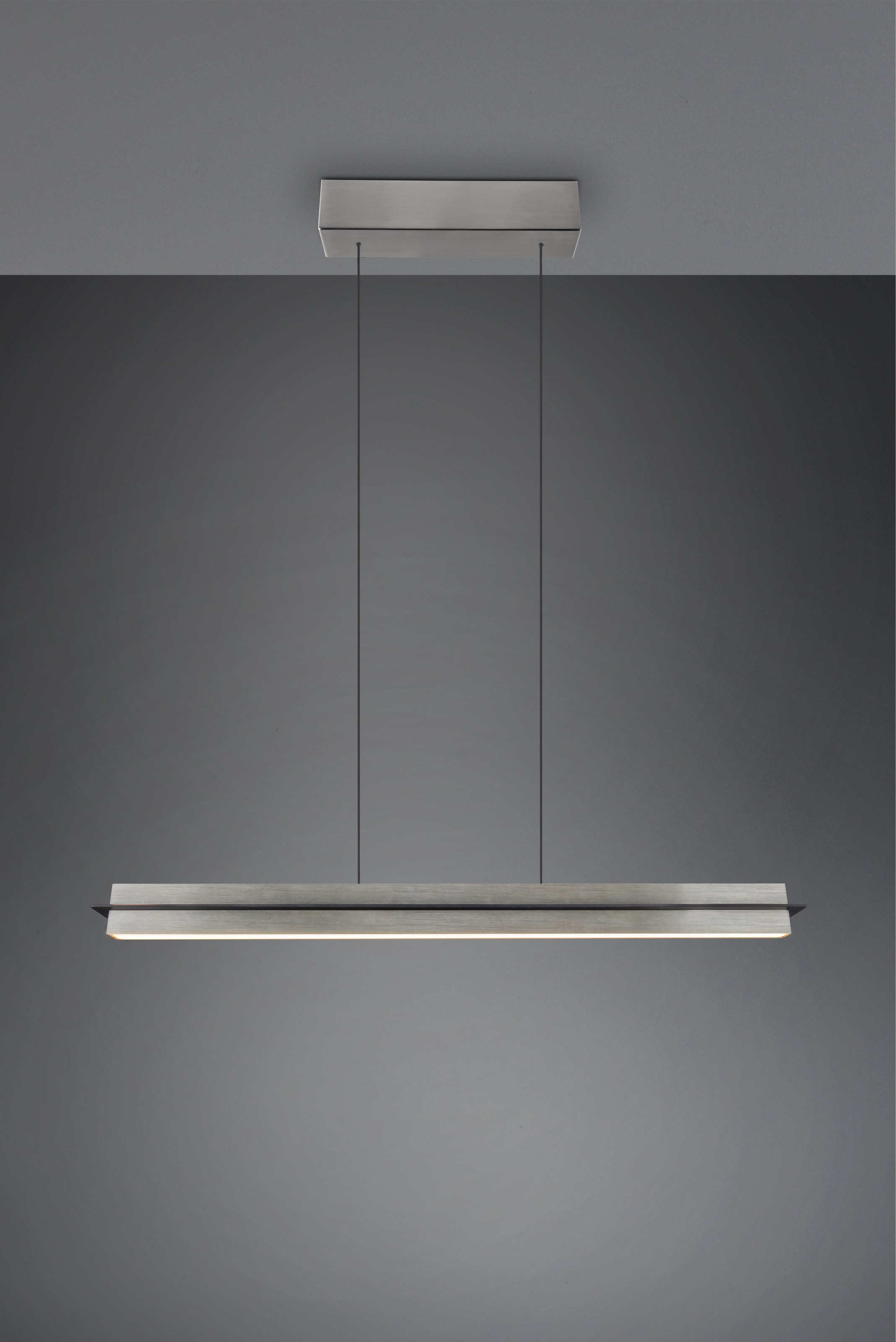 TRIO Leuchten LED Pendelleuchte »EMERSON, LED Hängeleuchte höhenverstellbar, 4-Stufen Touch Dimmer« LED-Board 1 Stk. Farbwechsler | warmweiß - kaltweiß Lichtfarbe einstellbar 2700-5000K warm- bis kaltweiß, Höhe max 150 cm