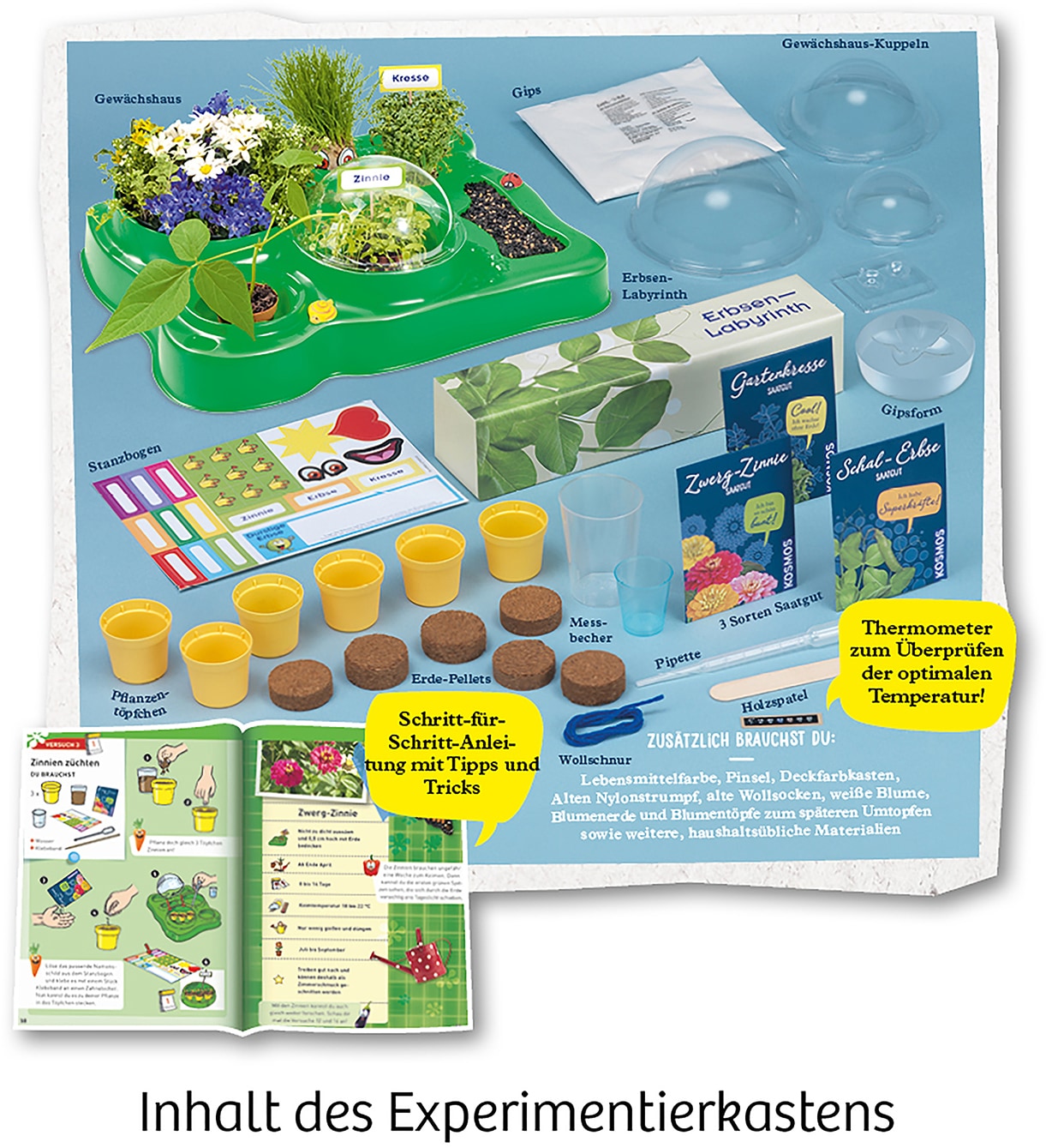 Kosmos Experimentierkasten »Meine erstes Gewächshaus«, Made in Germany