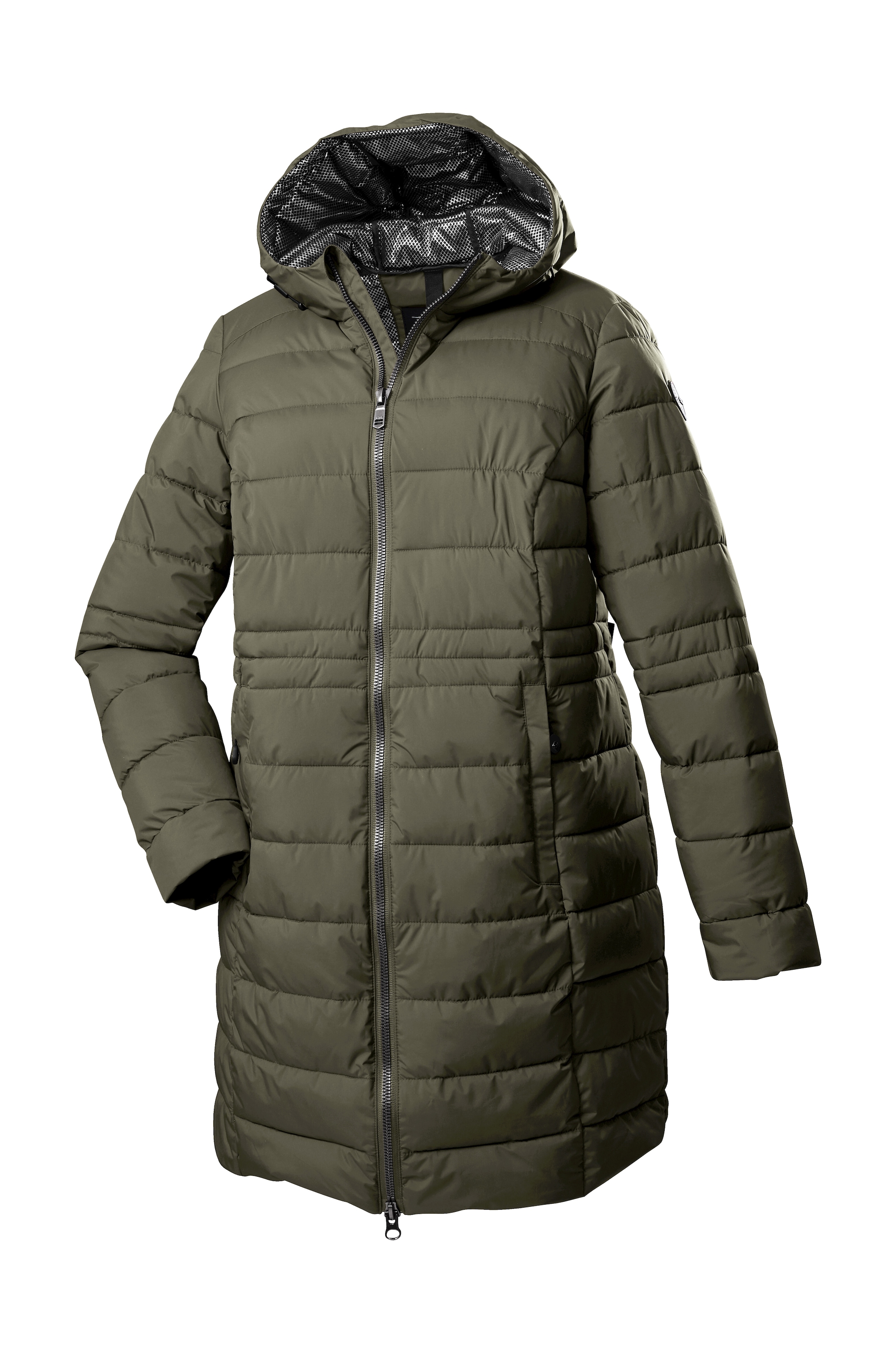 Steppmantel Mantel Camouflage Damen Damenparka Olive Damen Parka