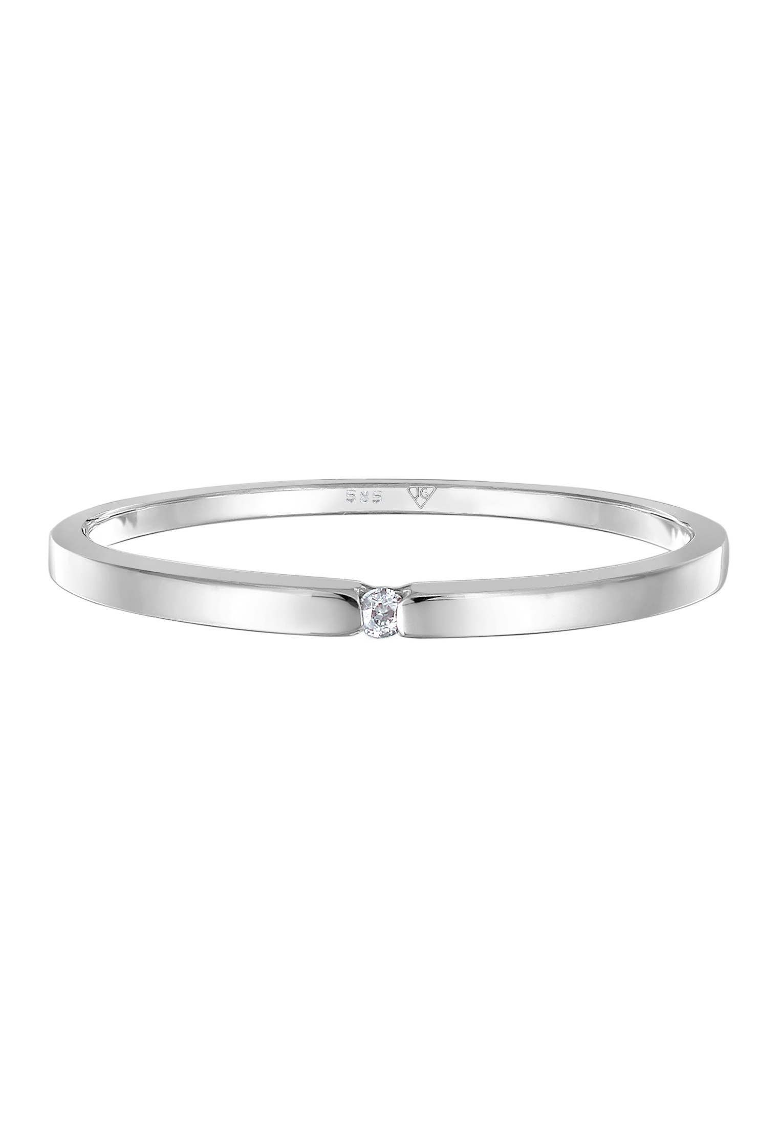 Elli DIAMONDS Verlobungsring »Ring Verlobungsring Diamant Weiß Brillantschliff (0.015 ct) 585 Weißgold«
