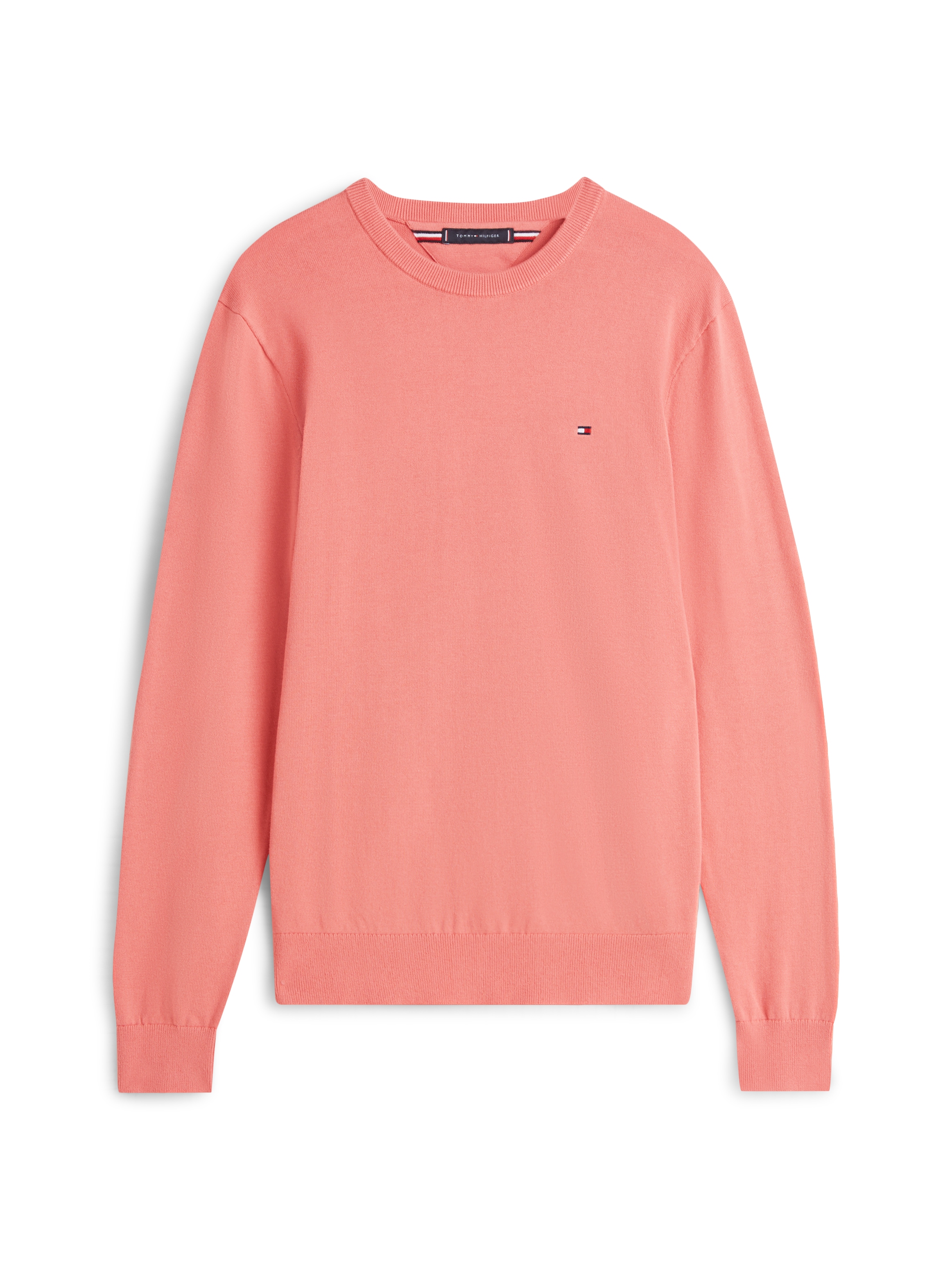 Tommy Hilfiger Rundhalspullover »ESSENTIAL COTTON« Crewneck Regular Fit Premium Mode