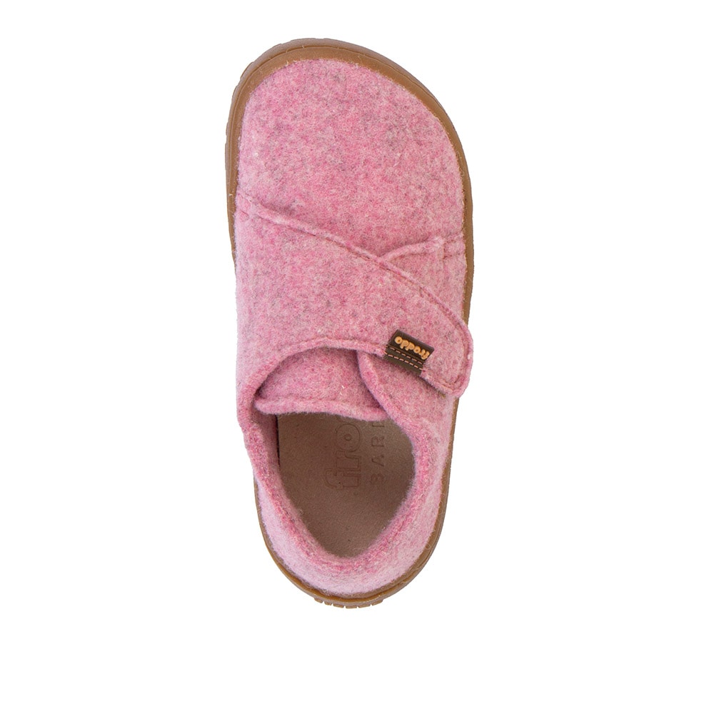 froddo® Hausschuh »BAREFOOT WOOLY«  barfoot Klettschuh für zu Hause, Kindergartenschuh mit Wollfutter