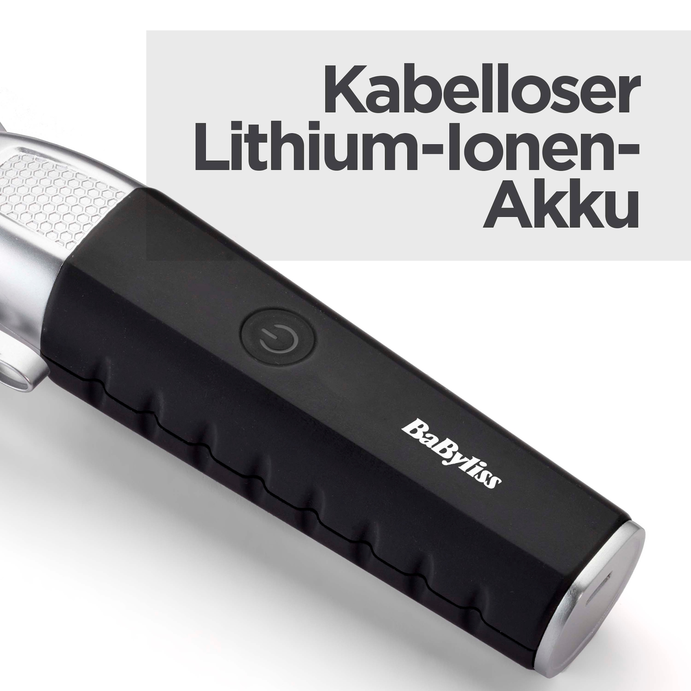 BaByliss Haarschneider »Lithium Power Haarschneider Set, E812E« 10 Aufsätze Lithium-Ionen-Akku, 10 Kammaufsätze, 50 Schnittlängen
