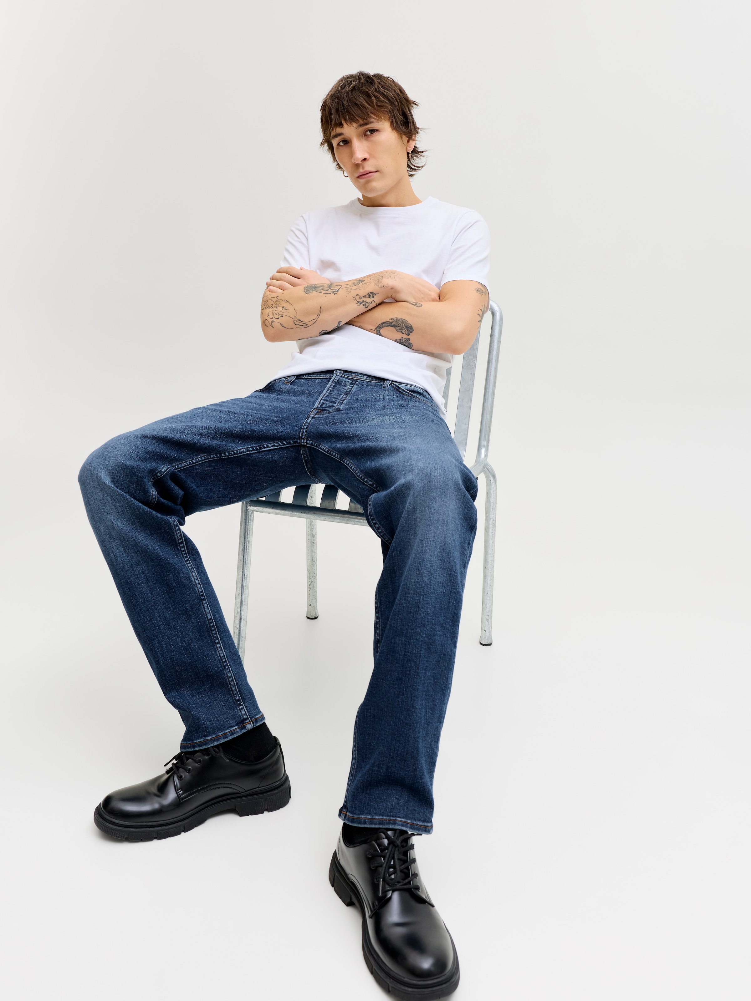 Jack & Jones Tapered-fit-Jeans mit Five-Pocket-Design