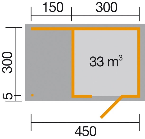 weka Gartenhaus »wekaLine 413B Gr.1«
