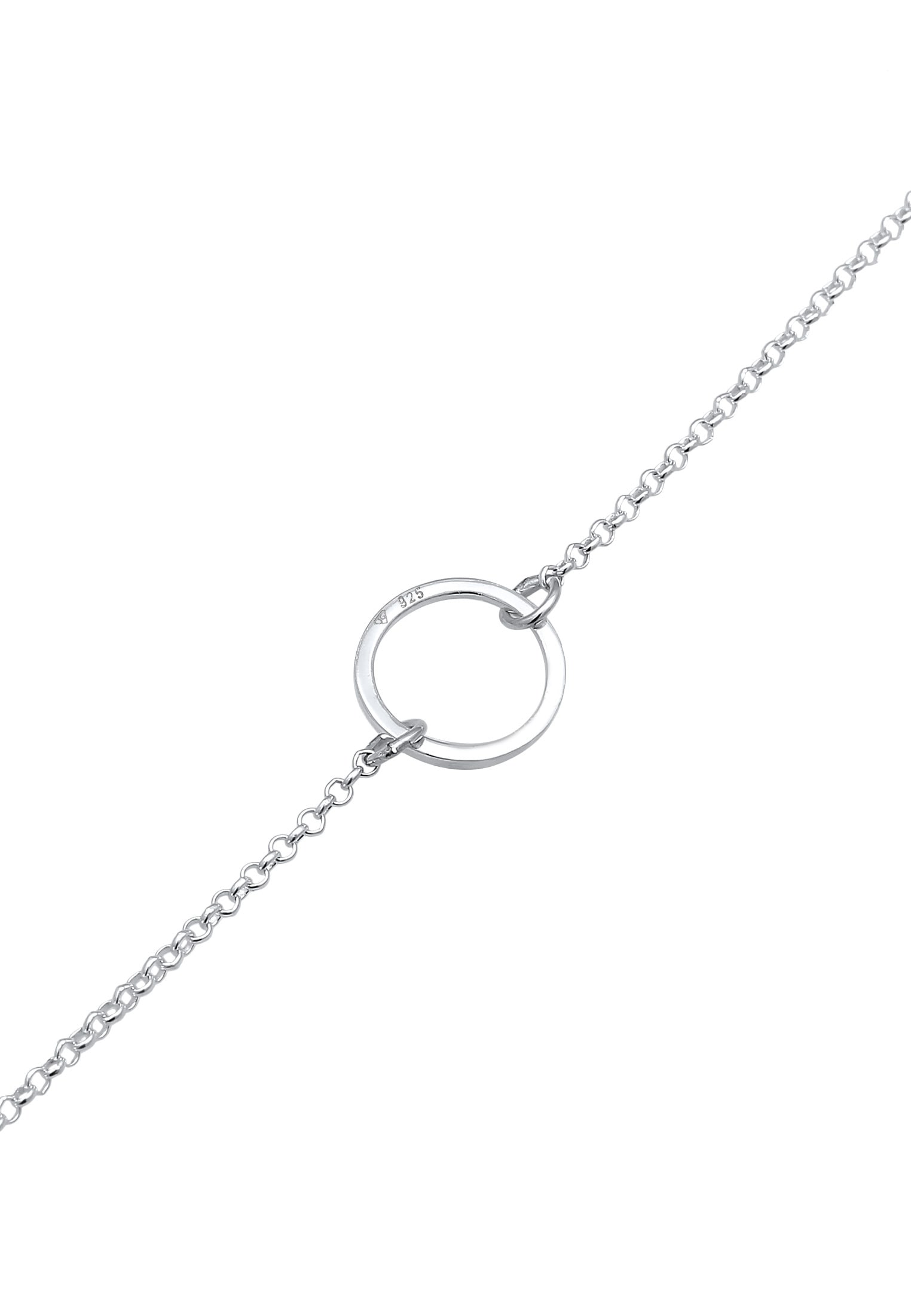 Elli Choker »Halskette Choker Anhänger Kreis Rund 925 Silber«