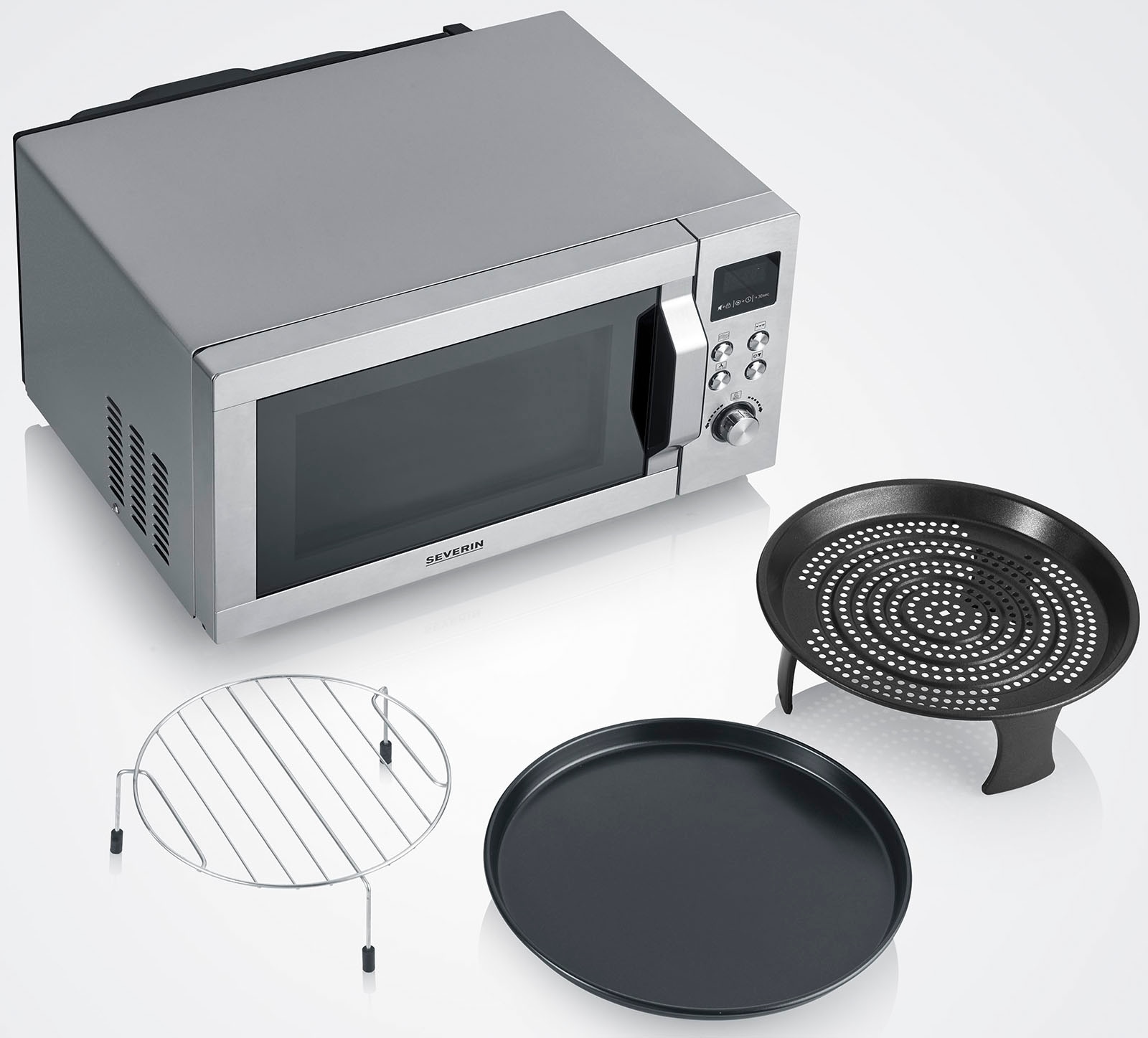 Severin Mikrowelle »Crispy Wave MW 7918«, Mikrowelle-Heißluft-Grill, 2150 W, mit Heißluft-Fritteusen-Funktion