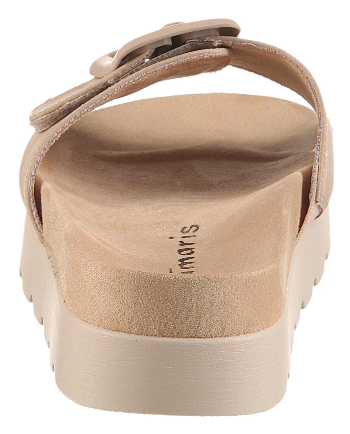 Tamaris Pantolette, Plateau, Sommerschuh mit großer Zierschnalle