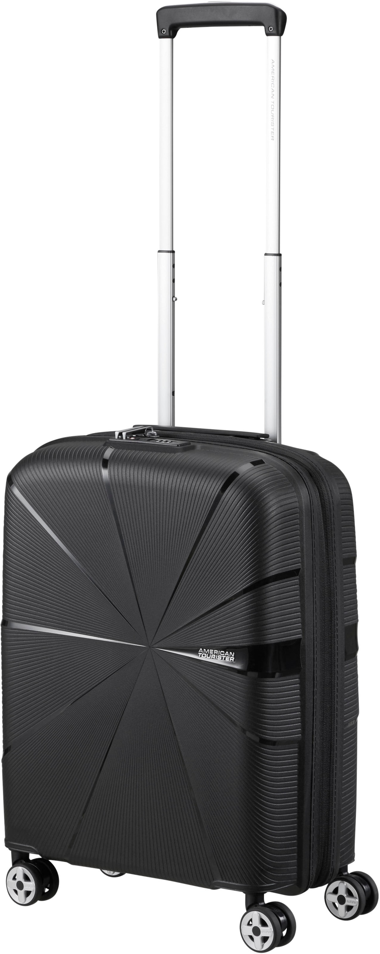 American Tourister® Hartschalen-Trolley »STARVIBE 55«, 4 St. Rollen, Handgepäck Handgepäck-Trolley mit Volumenerweiterung