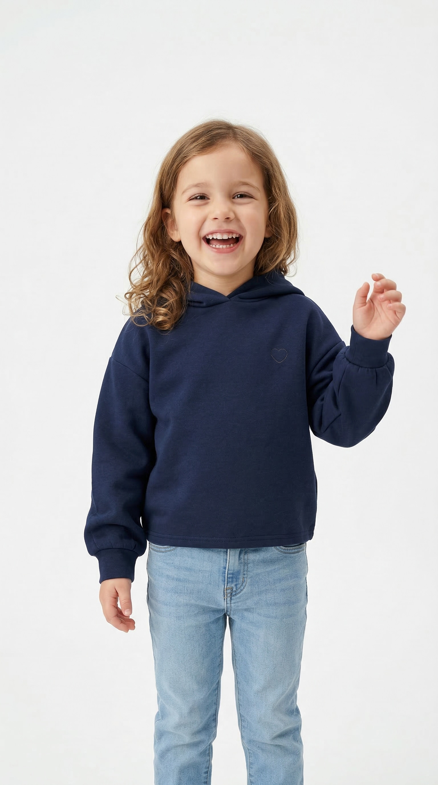 KIDS ONLY Kapuzensweatshirt »KOGADA-COOPER HEART L/S HOOD FR SWT NOOS«
