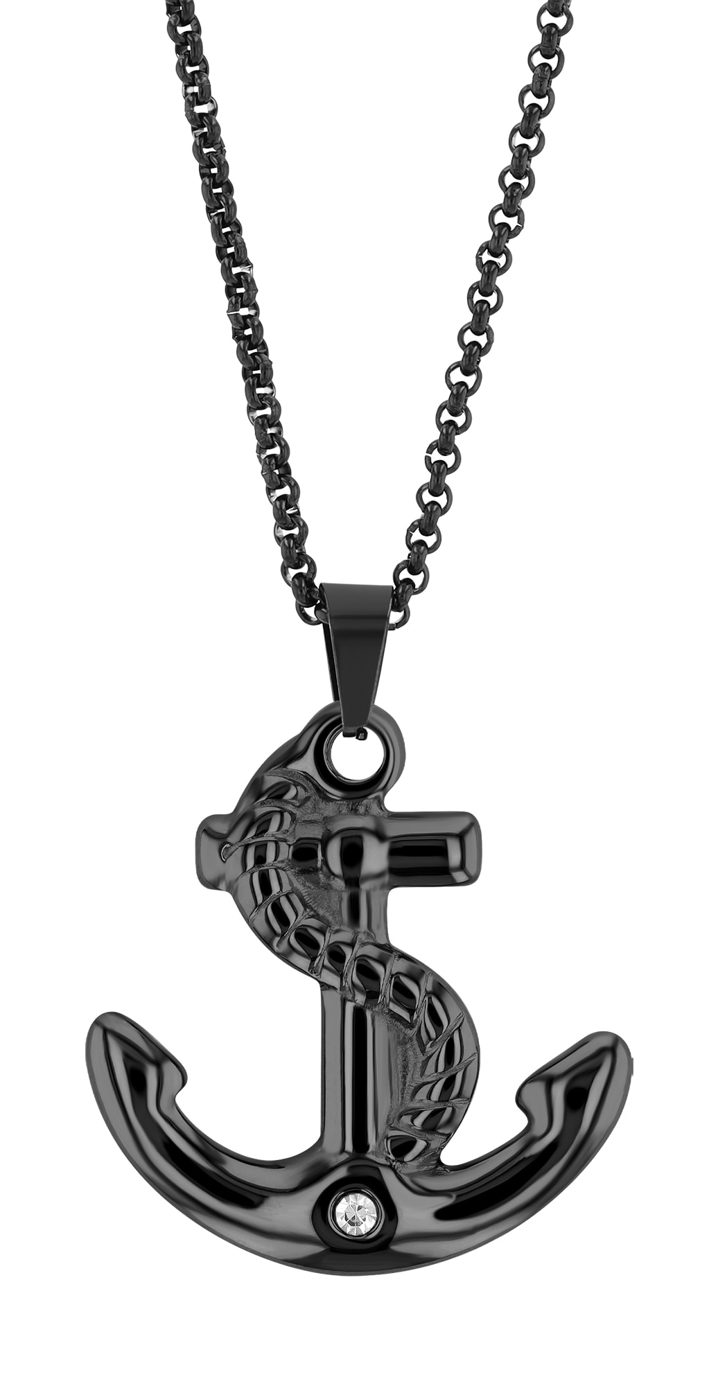 Adelia´s Kettenanhänger »Damen Anhänger aus Edelstahl mit Strass Steinchen«