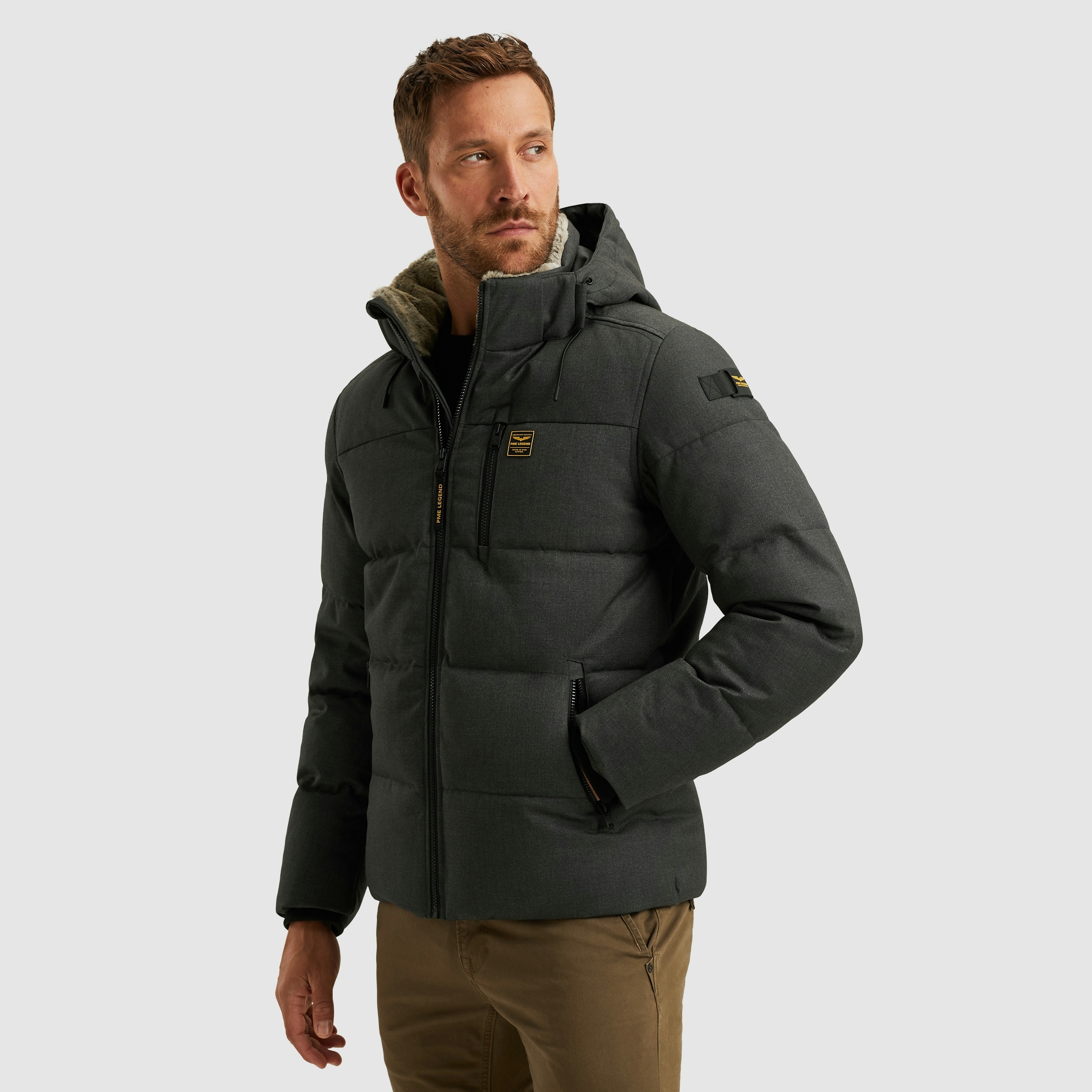 PME LEGEND Steppjacke »YETCRAFT«, mit Kapuze, Verschließbare Eingriff-, Brust- und Innentasche