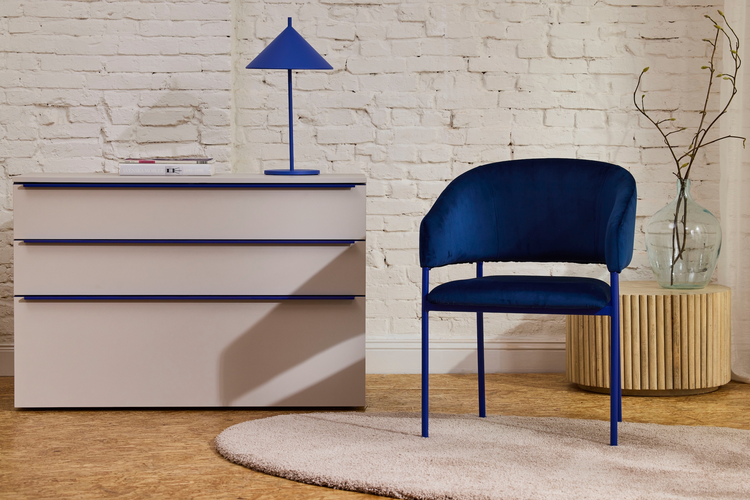 TOM TAILOR HOME Kommode Lowboard, Breite 110 cm,1 Klappe,2 Schubladen, viel Stauraum