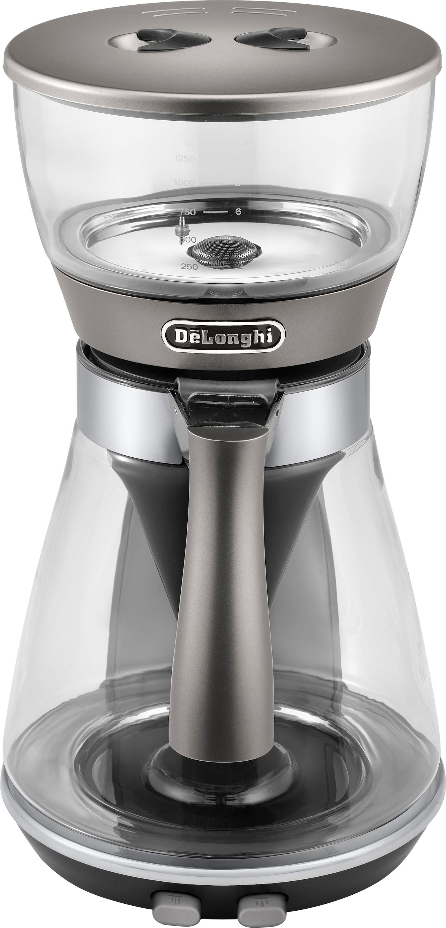De'Longhi Filterkaffeemaschine »Clessidra ICM 17210«, 1,25 l Kaffeekanne, Papierfilter, nach zertifiziertem ECBE Standard