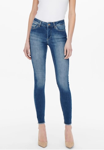Only Skinny-fit-Jeans »ONLBLUSH LIFE MID SK ANK RAW« kaufen