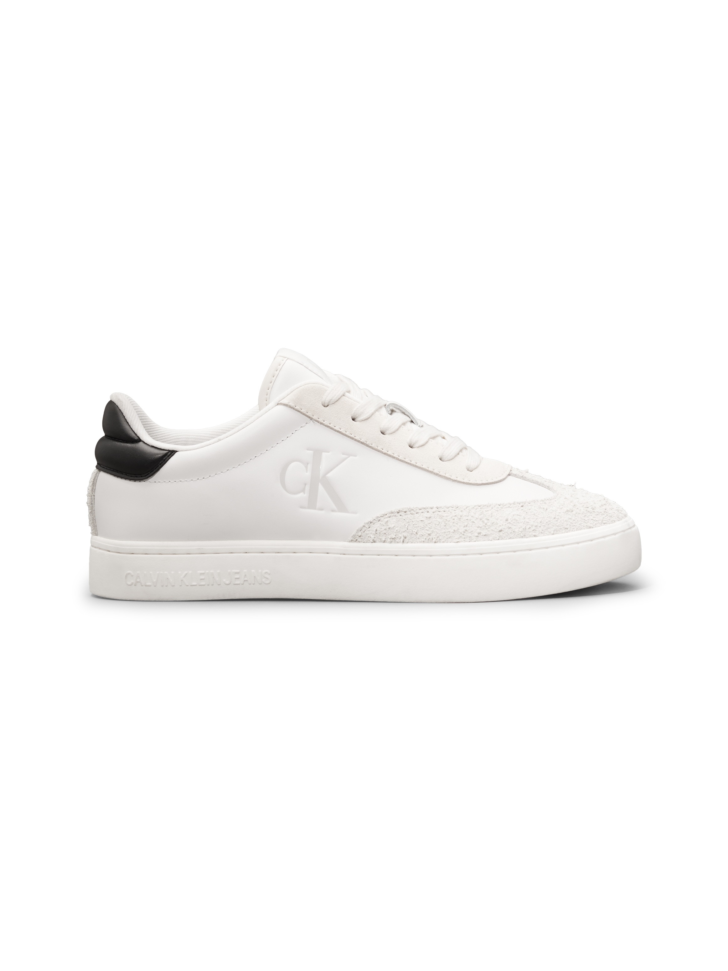 Calvin Klein Jeans Plateausneaker »CLASSIC CUPSOLE LOW MG MIX«, Schnürschuh, Halbschuh, Freizeitschuh mit gepolstertem Schaftrand