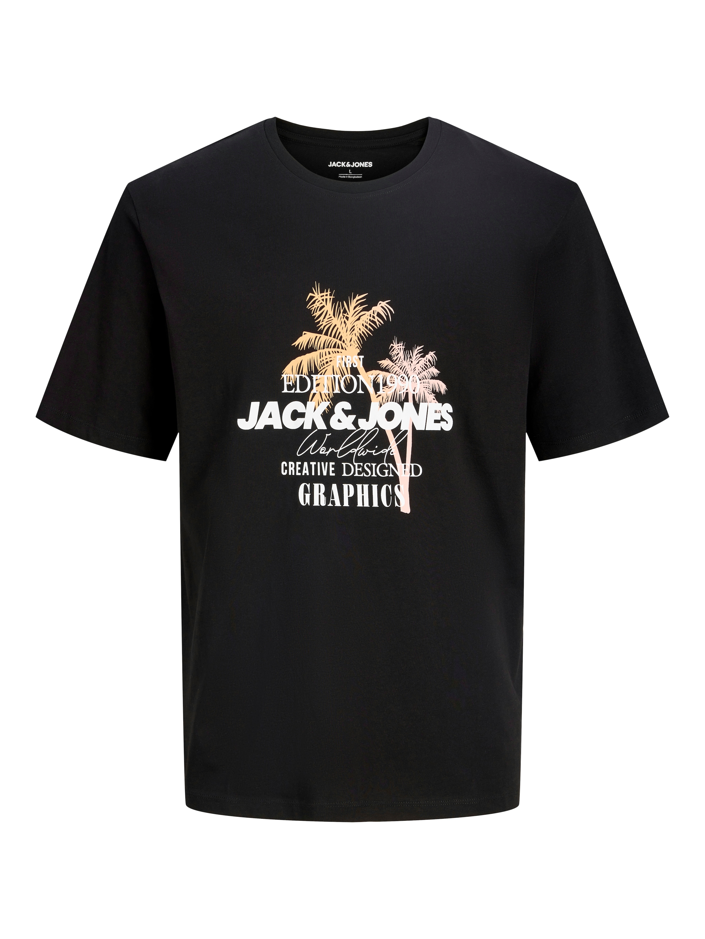 Jack & Jones PlusSize Rundhalsshirt »JJGRADIENT PRINT TEE SS CREW NECK PLS«