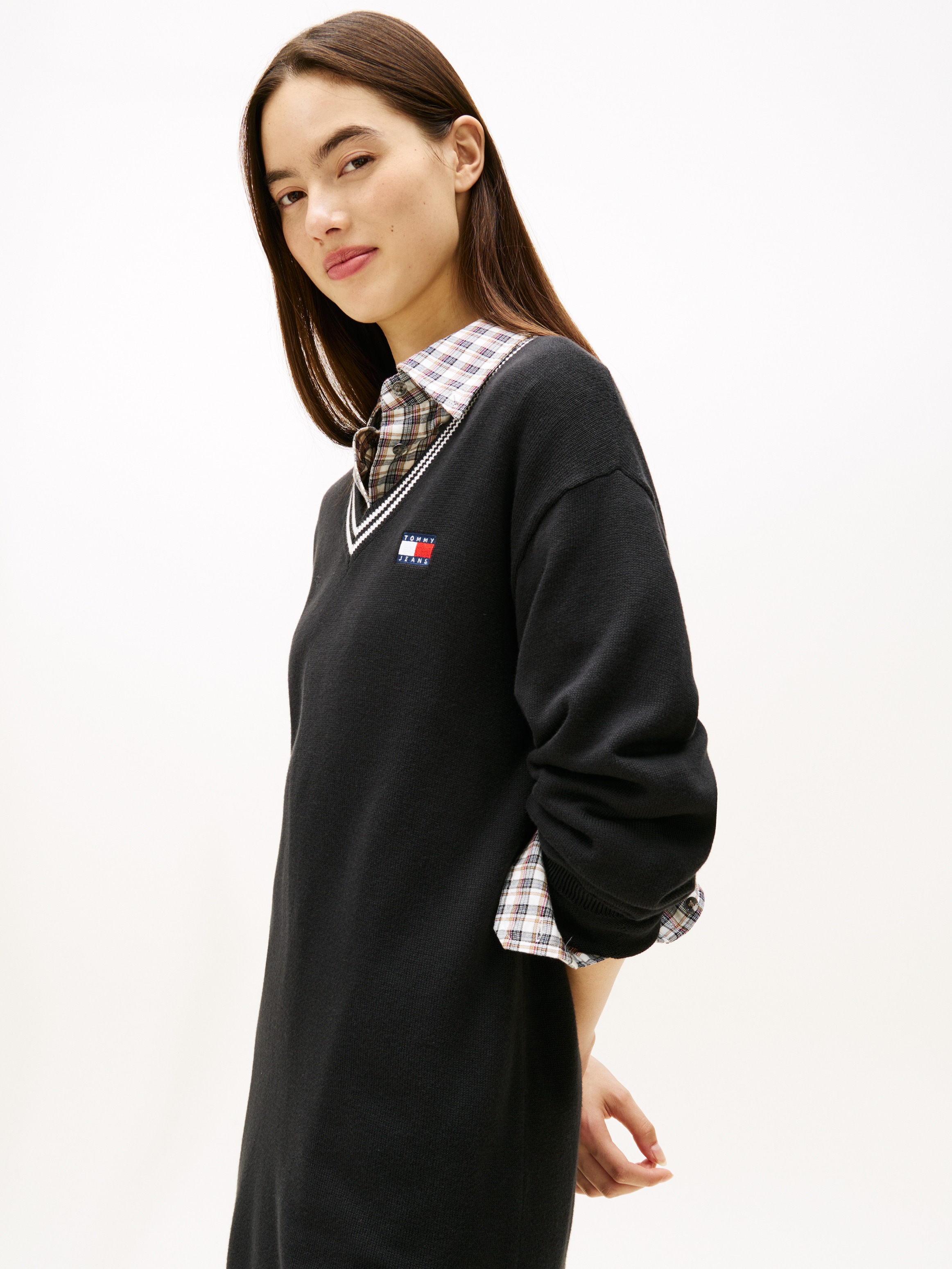 Tommy Jeans Minikleid »TJW BADGE SWEATER DRESS EXT«