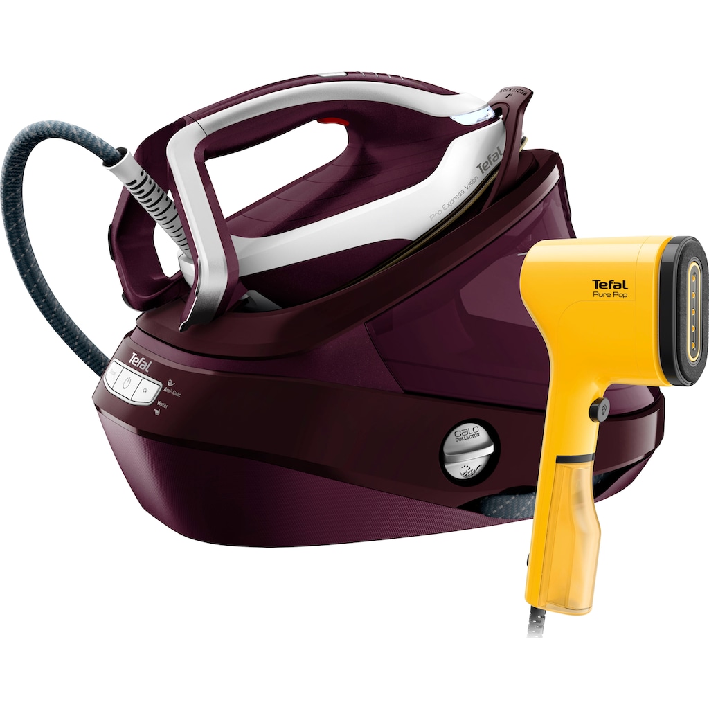 Tefal Dampfbügelstation »GV9810 Pro Express Vision inklusive Dampfbürste DT2026«