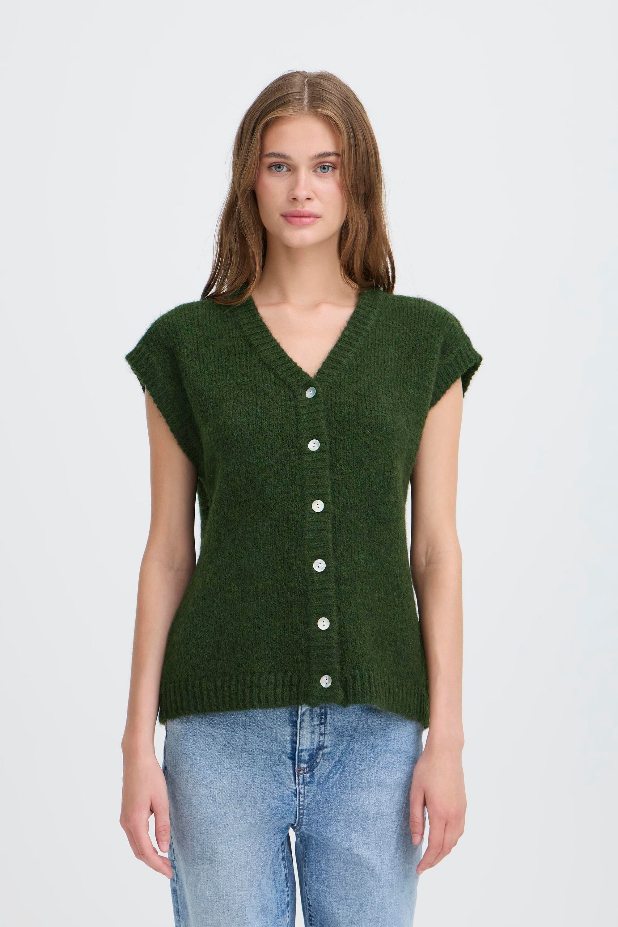 Ichi Strickjacke »Strickweste IHBELABLUE«