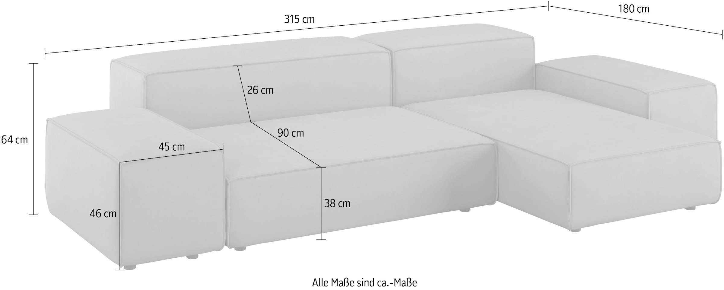 designwerk Ecksofa »Puzzle, Designsofa für Indoor und Outdoor, bequem, modular«, wasserabweisend und strapazierfähig