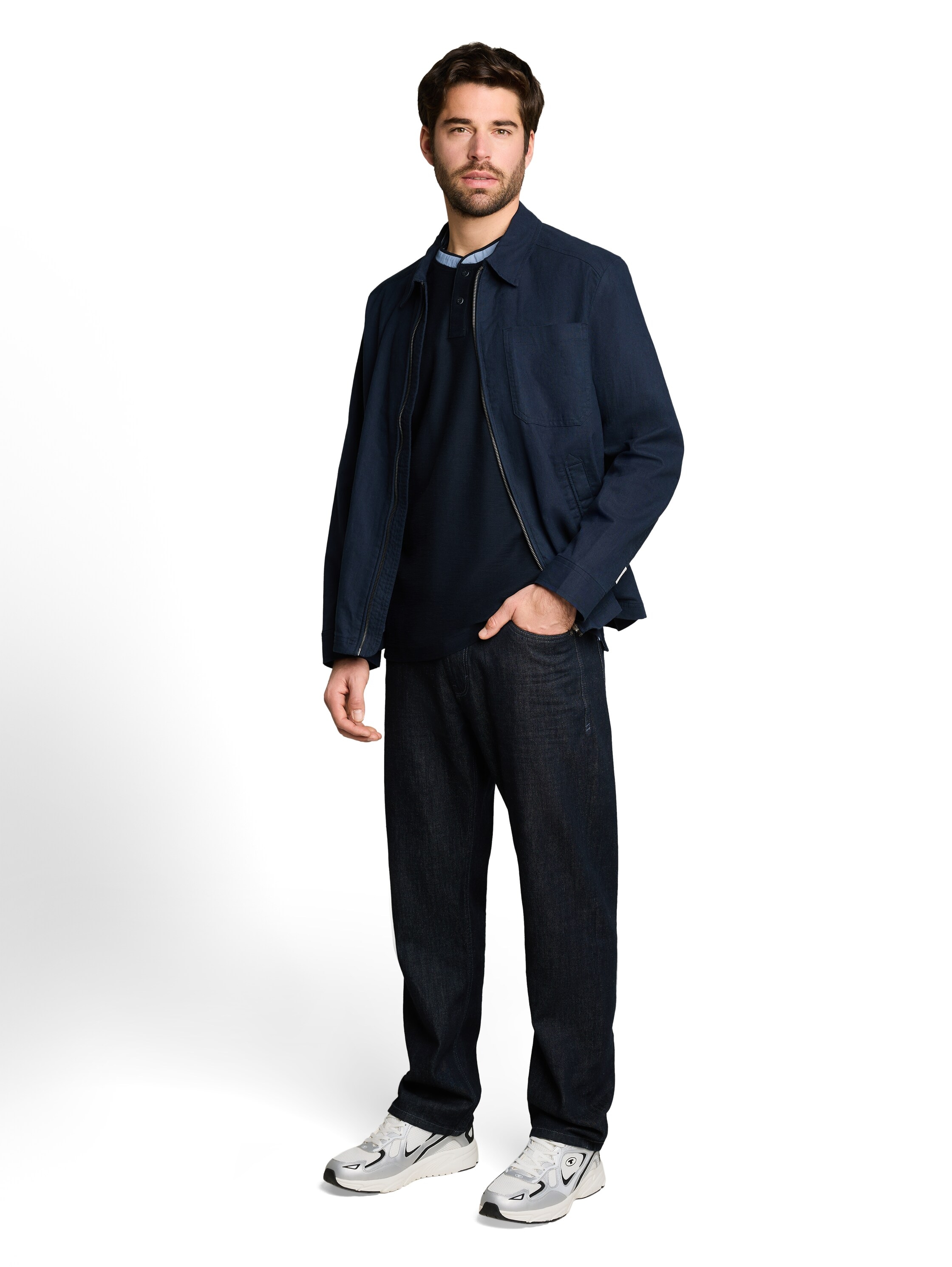 TOM TAILOR Kurzarmshirt mit kurzer Knopfleiste