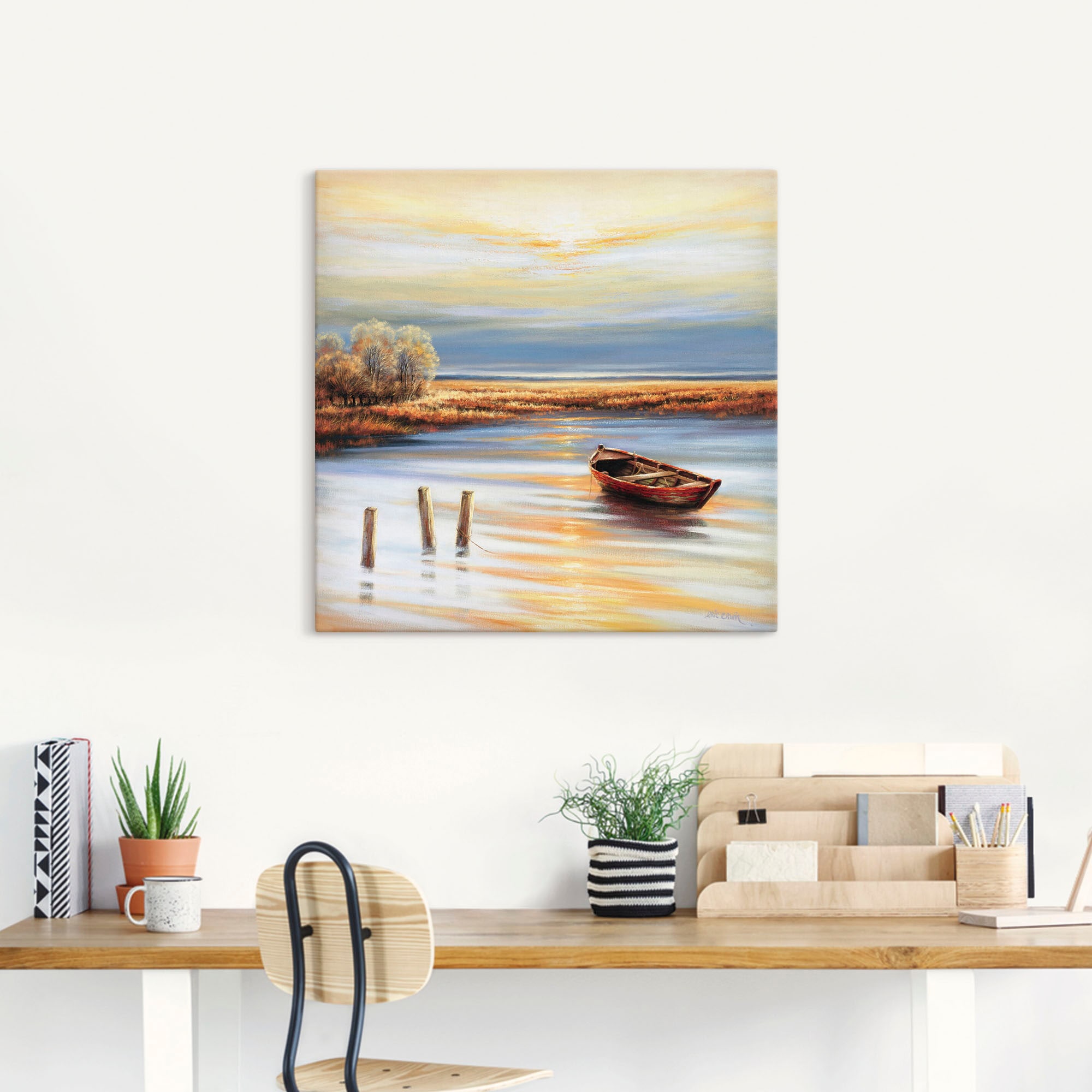 Artland Leinwandbild »Küstenlinie« Küste 1 Stk. tlg. auf Keilrahmen gespannt