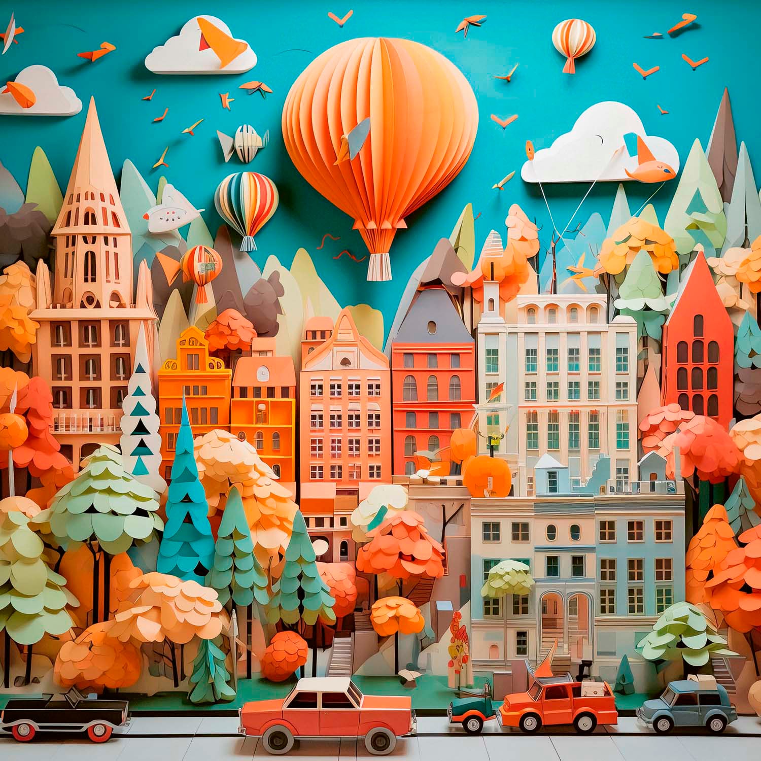 HEYE Puzzle »Townscape / Paper-Like«, Made in Germany