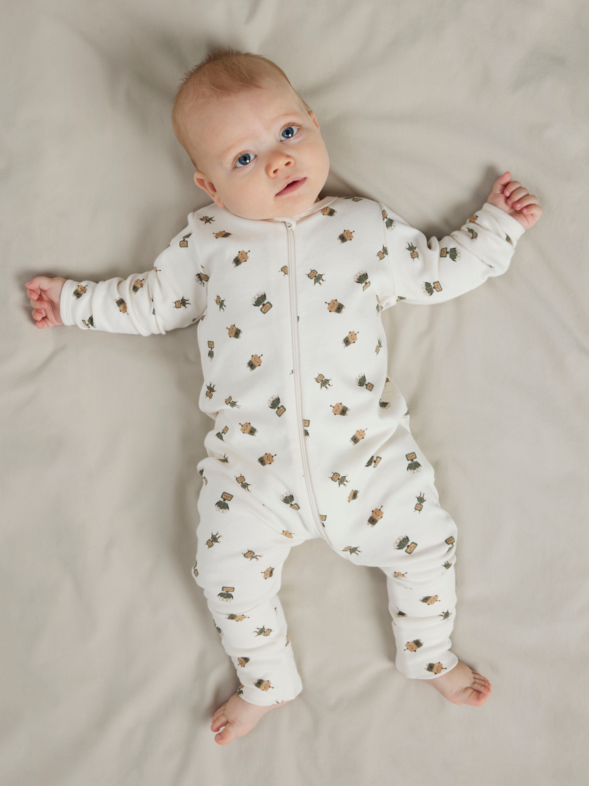 Name It Pyjama »NBMNIGHTSUIT 2P ZIP FF ROBOT NOOS«, (Packung, 2 tlg.)