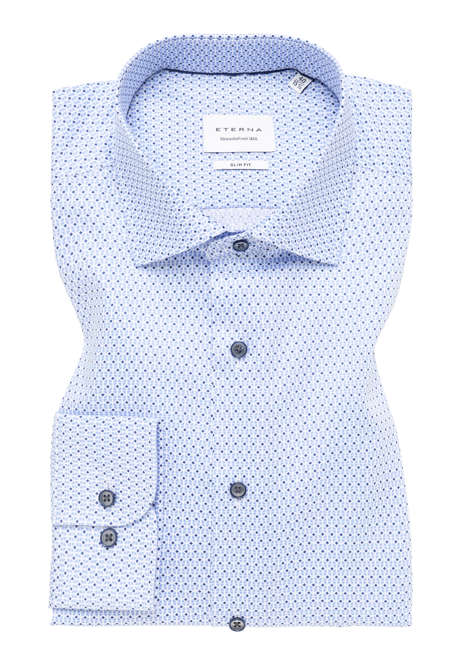Eterna Langarmhemd »SLIM FIT«, NON IRON (bügelfrei)