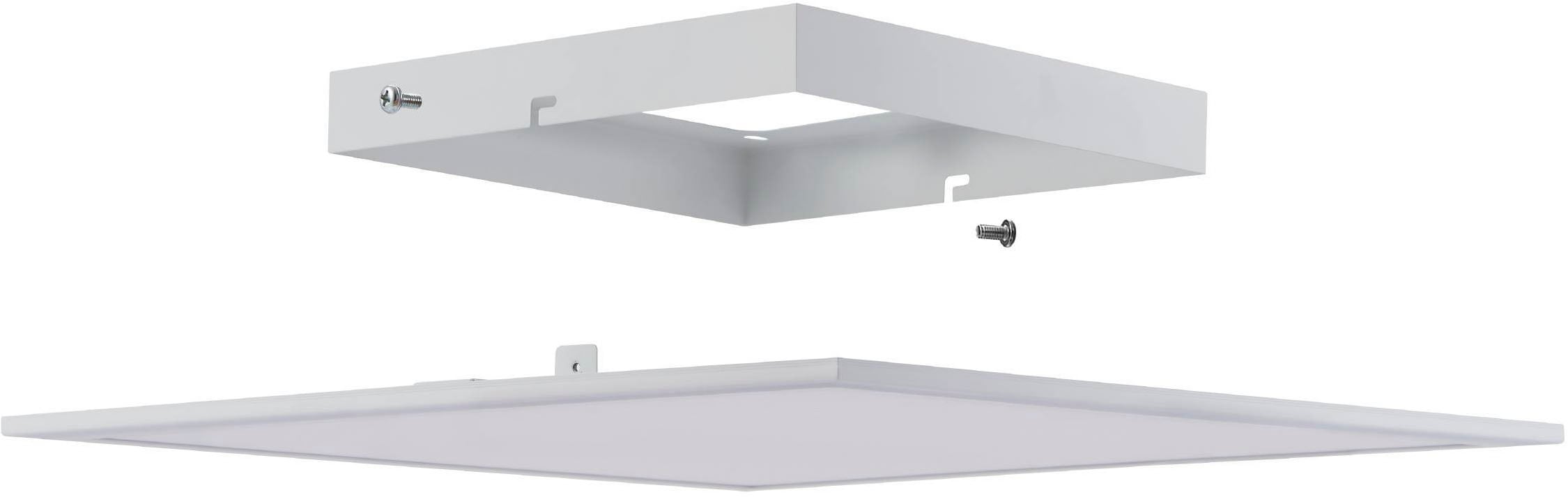 EGLO Deckenleuchte »Salobrena 1 Einbaulampe, Deckenlampe, Aluminium und Kunststoff, Lampe« LED-Modul 1 Stk. Neutralweiß LED Panel, Deckenlampe in weiß,  neutralweiß, Küchenlampe, 45 cm