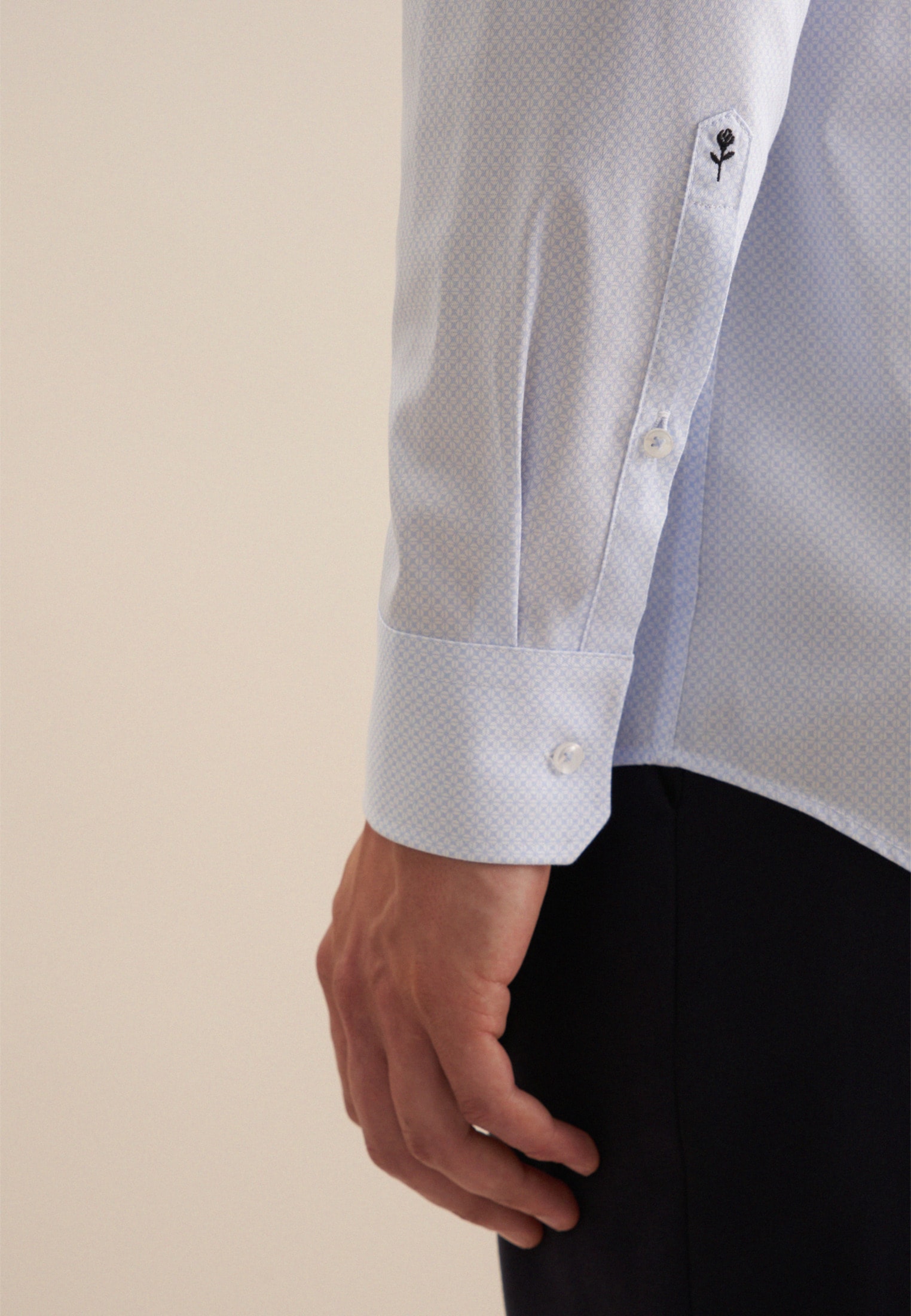 seidensticker Businesshemd »Comfort«, Comfort Langarm Kentkragen Kleinmuster