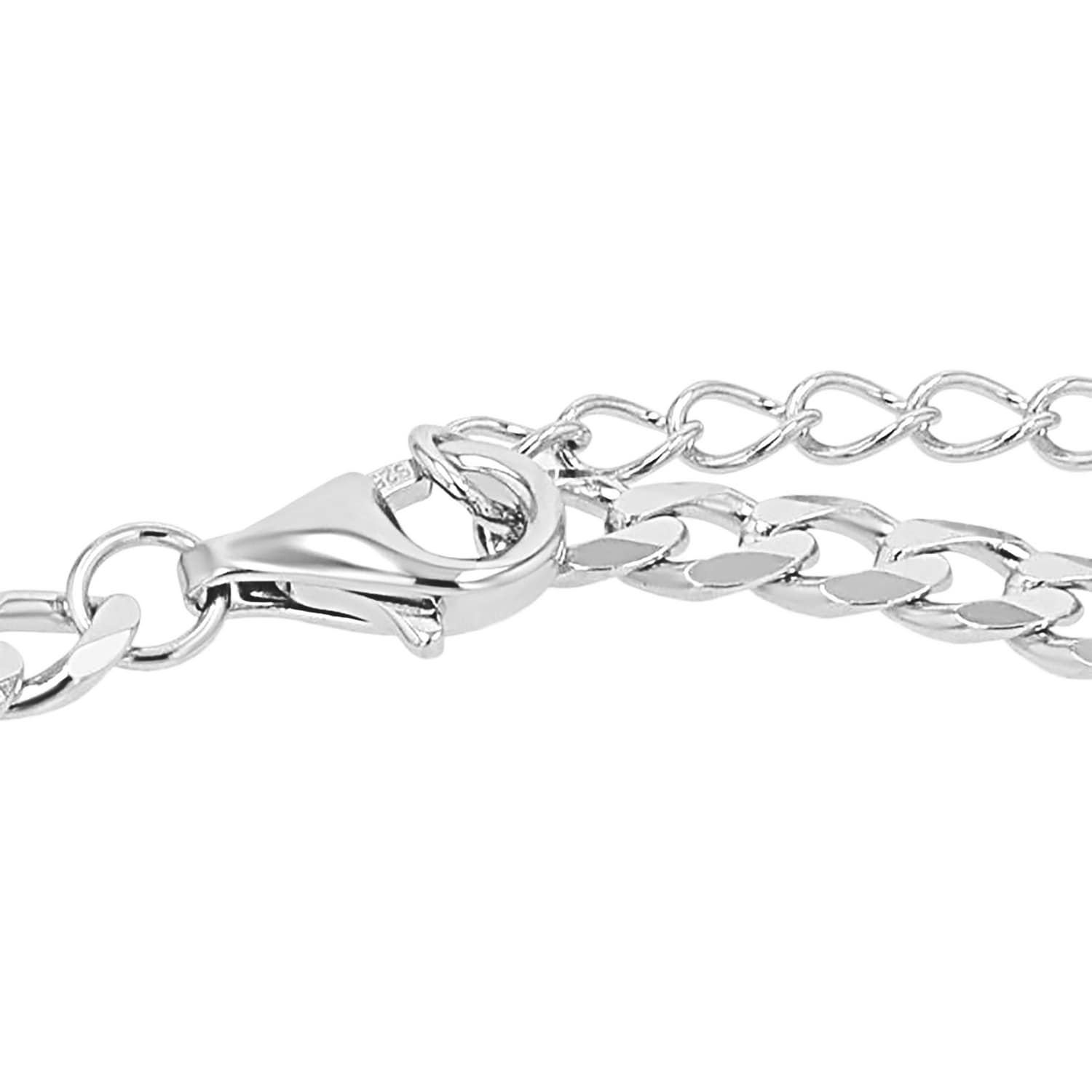 JOOP! Silberarmband »Panzerkettengliederung« mit Zirkonia (synth.)