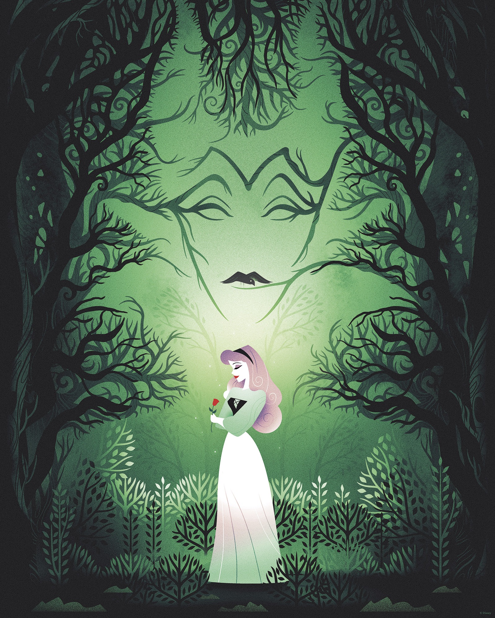 Komar Wandbild »Disney Sleeping Beauty Aurora Maleficent«, Disney, (Set, 1 St.), 40 x 50 cm (Breite x Höhe) - Kinderzimmer, Dekoration