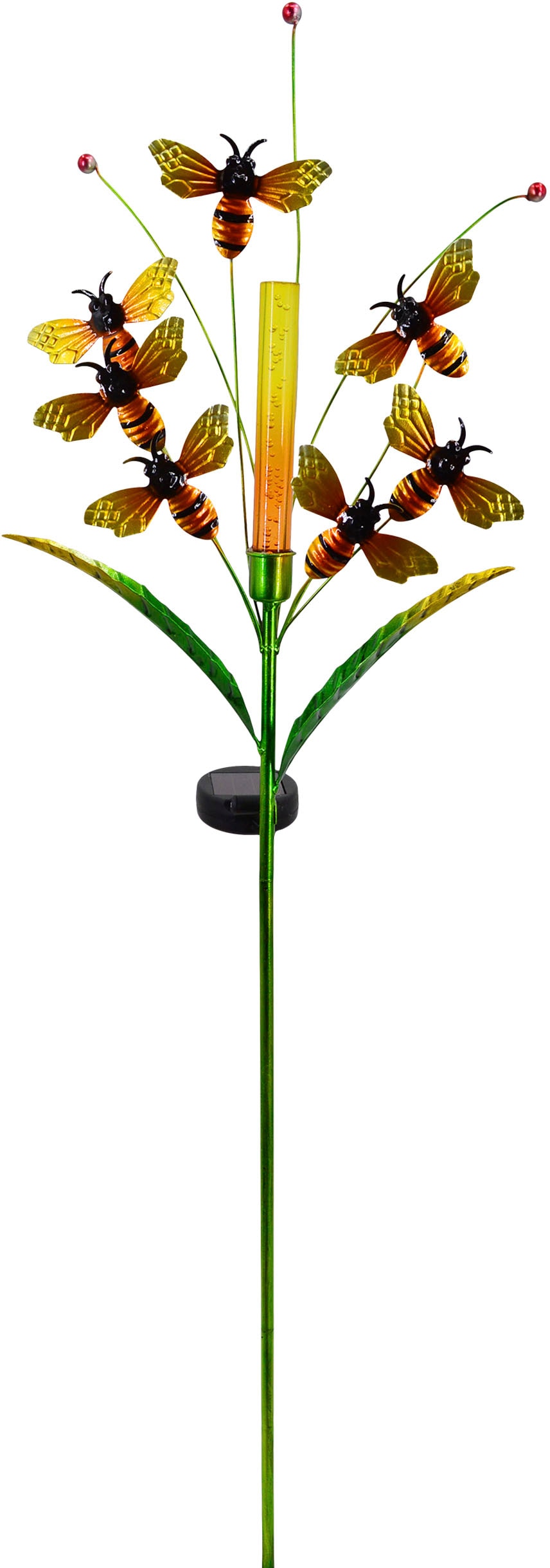 bei online ca. warmweiß, Solarleuchte 1 OTTO kaufen flammig-flammig, Höhe näve bunt Bienen, »Melissa«, LED mit Blüte 98,5cm, \