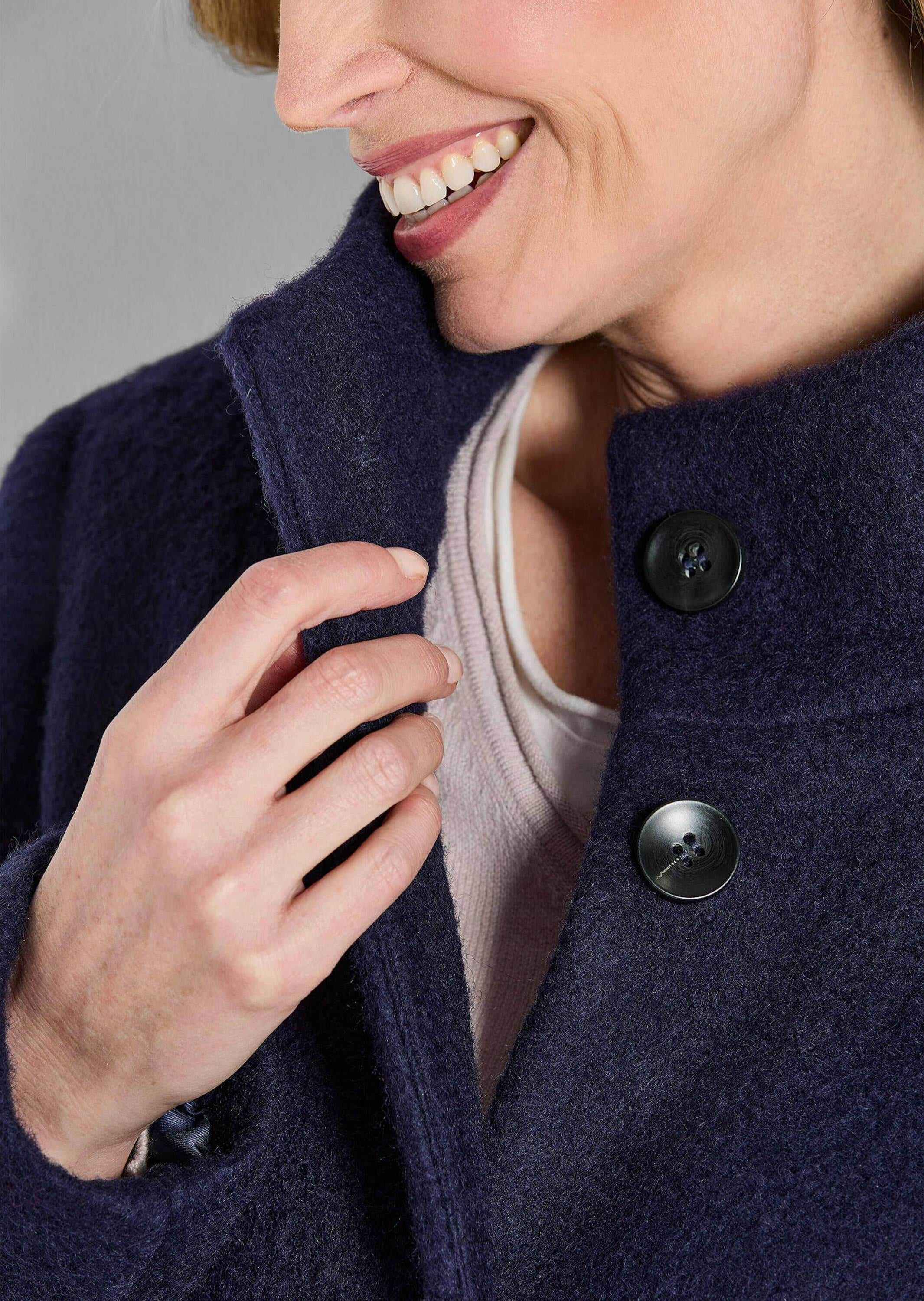 GOLDNER Langmantel »Kurzgröße Stepp-Winterjacke mit Kapuze«