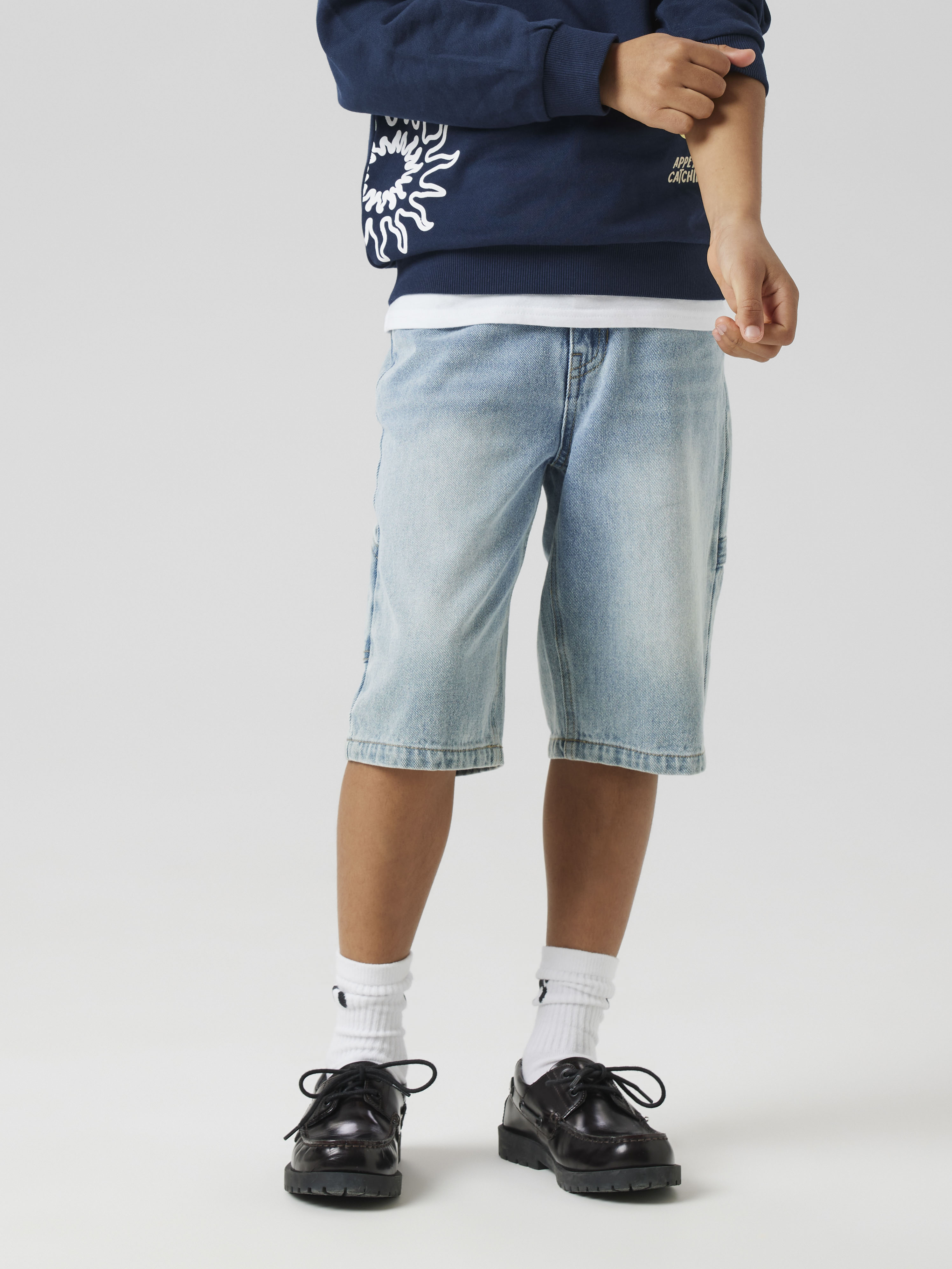 Name It Jeansbermudas »NKMRYAN BERMUDA 3800-IM NOOS« Baumwolle, Skater Fit, Größe 122