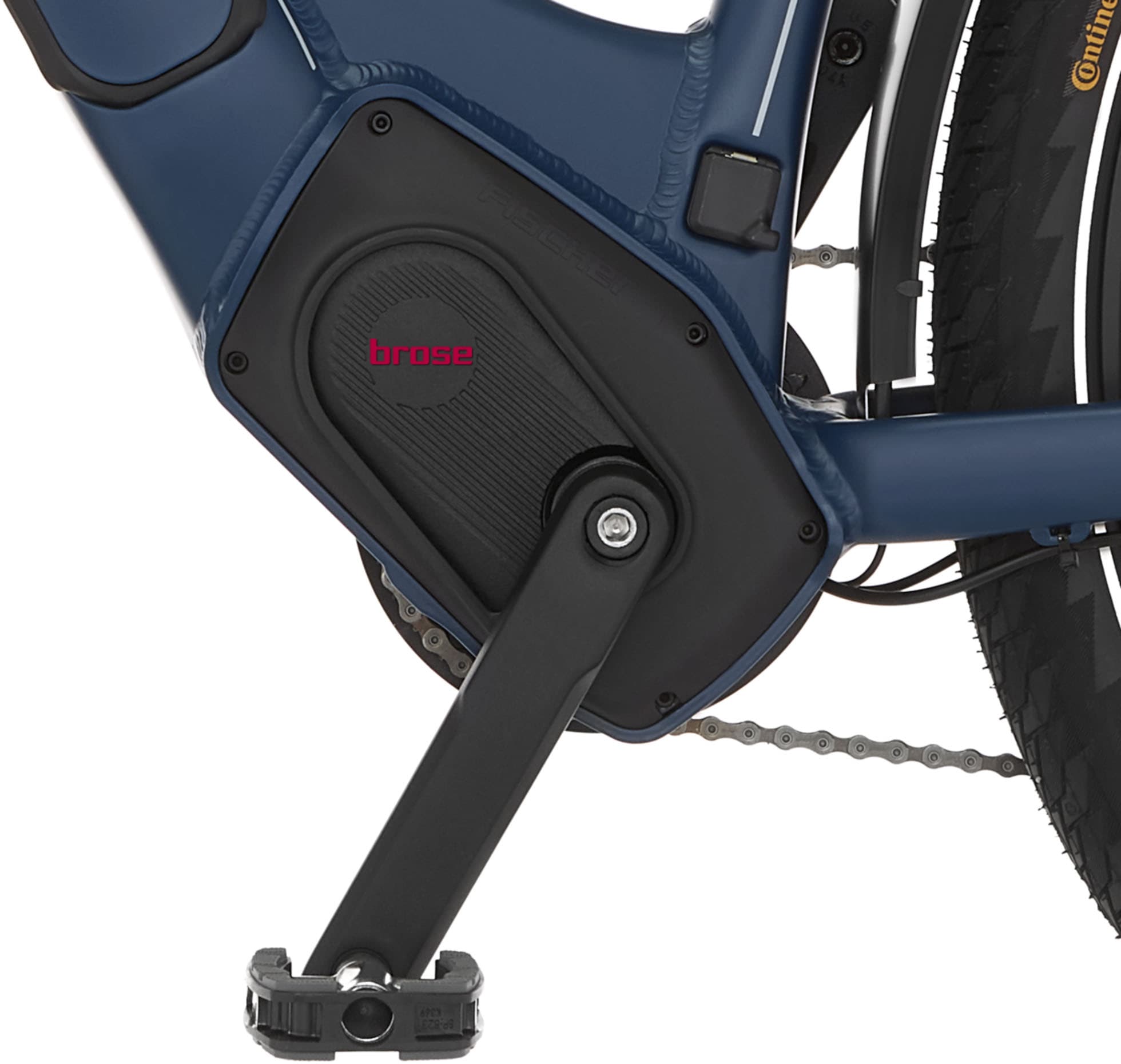 FISCHER Fahrrad »VIATOR 8.0i Damen 43« 12 Gang SRAM Eagle SX Schaltwerk Kettenschaltung Mittelmotor 250 W mit Faltschloss,  Pedelec, Elektrofahrrad für Damen u. Herren